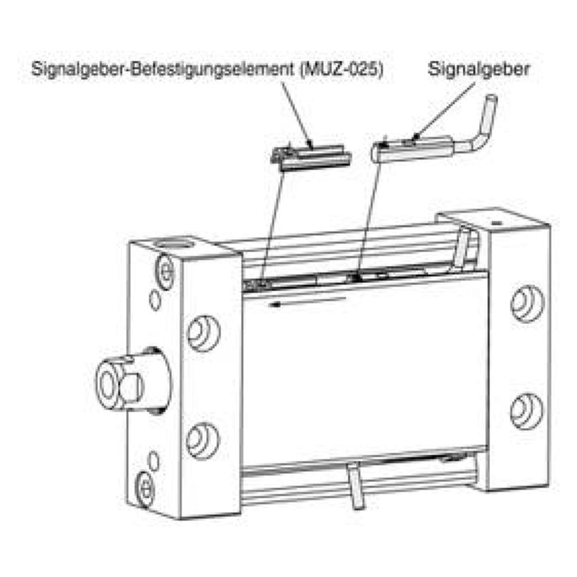 SMC MUWL25-30DMZ. M(D)UW Flachzylinder, doppeltwirkend, durchgehende Kolbenstange mit Signalgeberbefestigungsnut