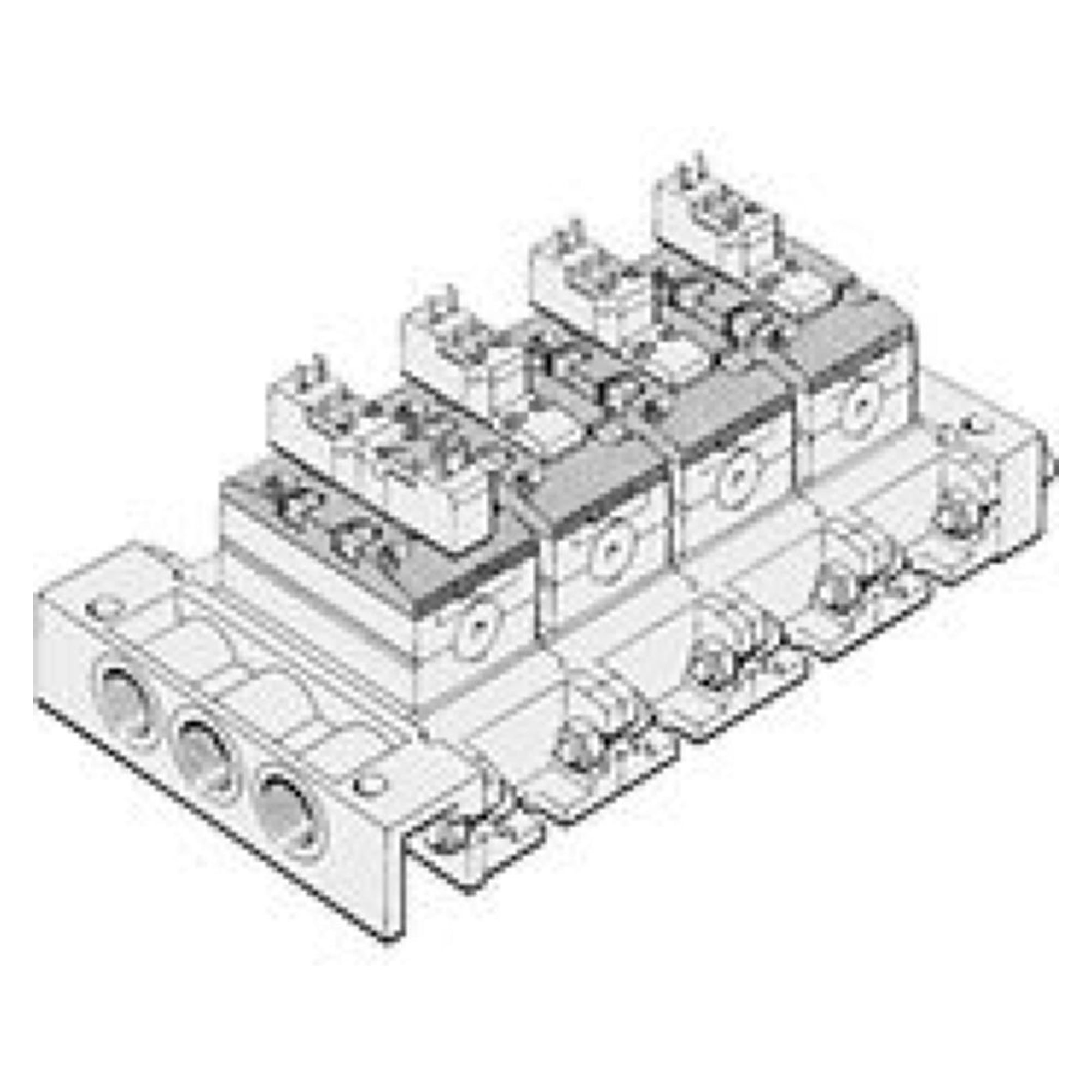 Aventics valve cover, with or without pilot valve 0493842609 581 MICROSOL ISO1 DS