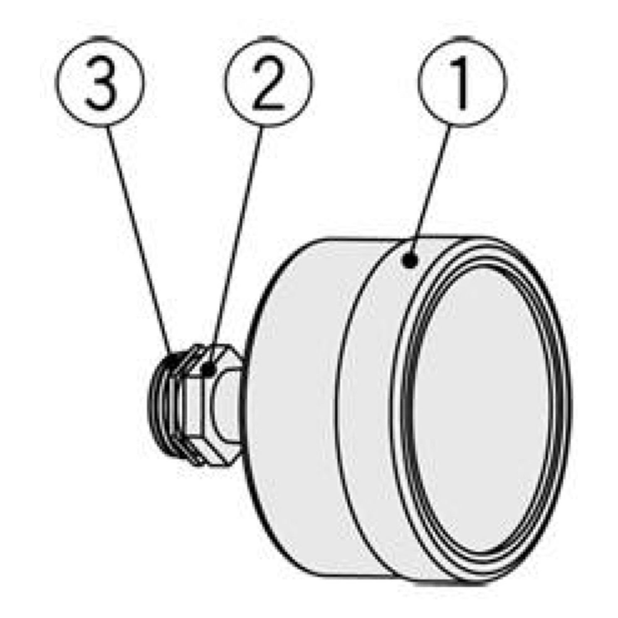 SMC P601010-11. Verschlussmutter