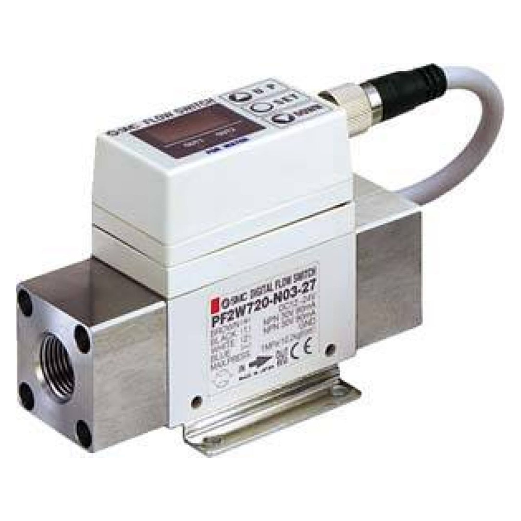 SMC PF2W740T-04-67N. PF2W7**T, Digital Flow Switch for Hot Water, Integrated Display Type