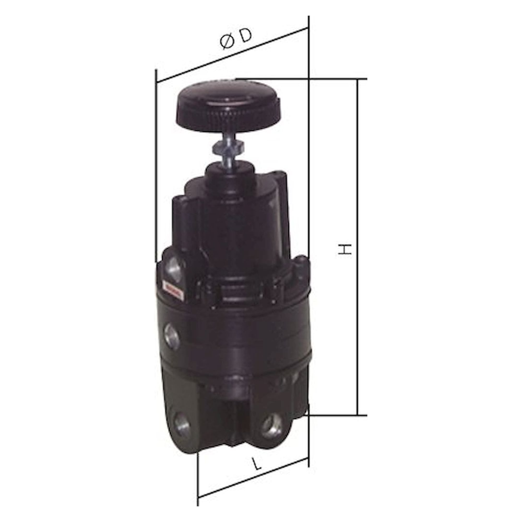 Precision vacuum regulator G 3/4", -1 to 0,7 bar