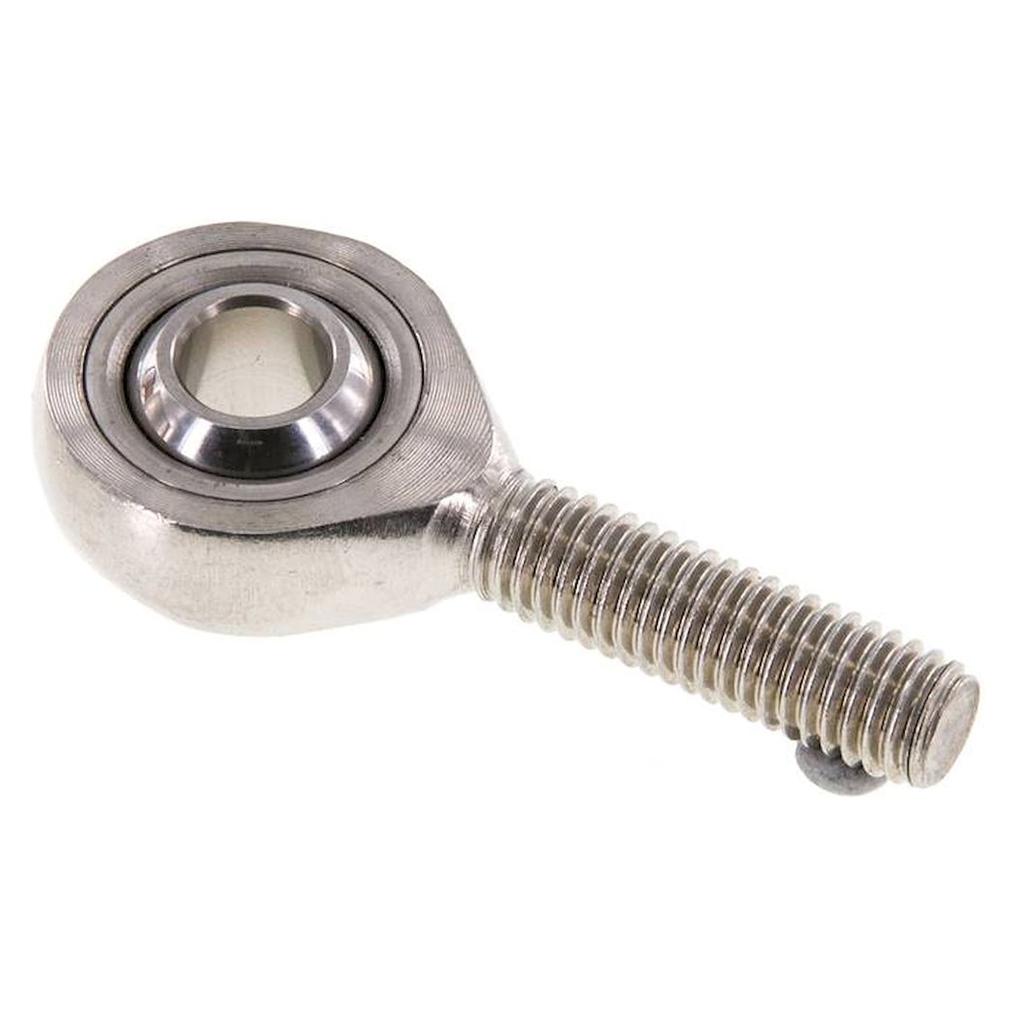 Swivel head, male thread M 8, Stainless steel