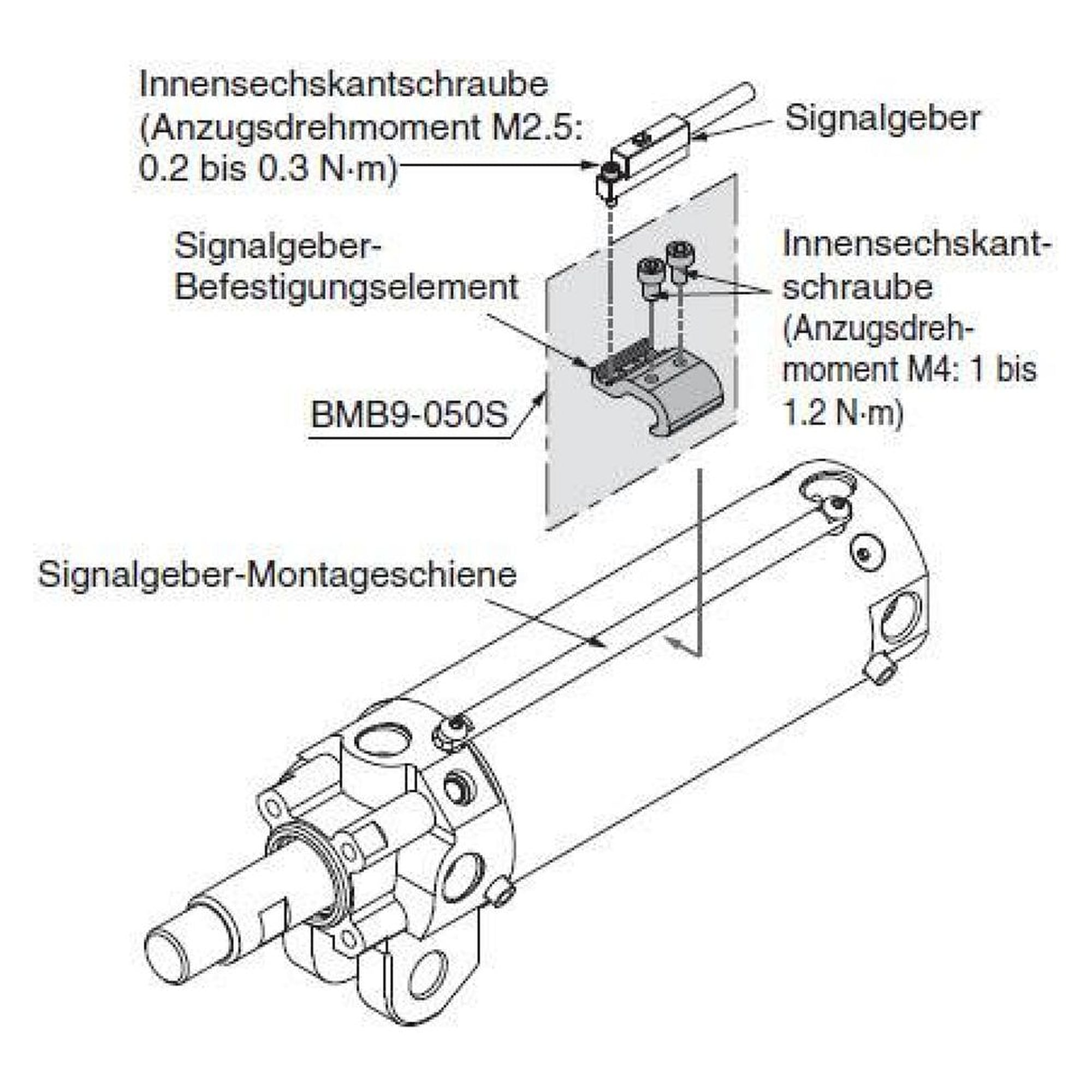 SMC BK1T-040. Signalgeberbefestigung