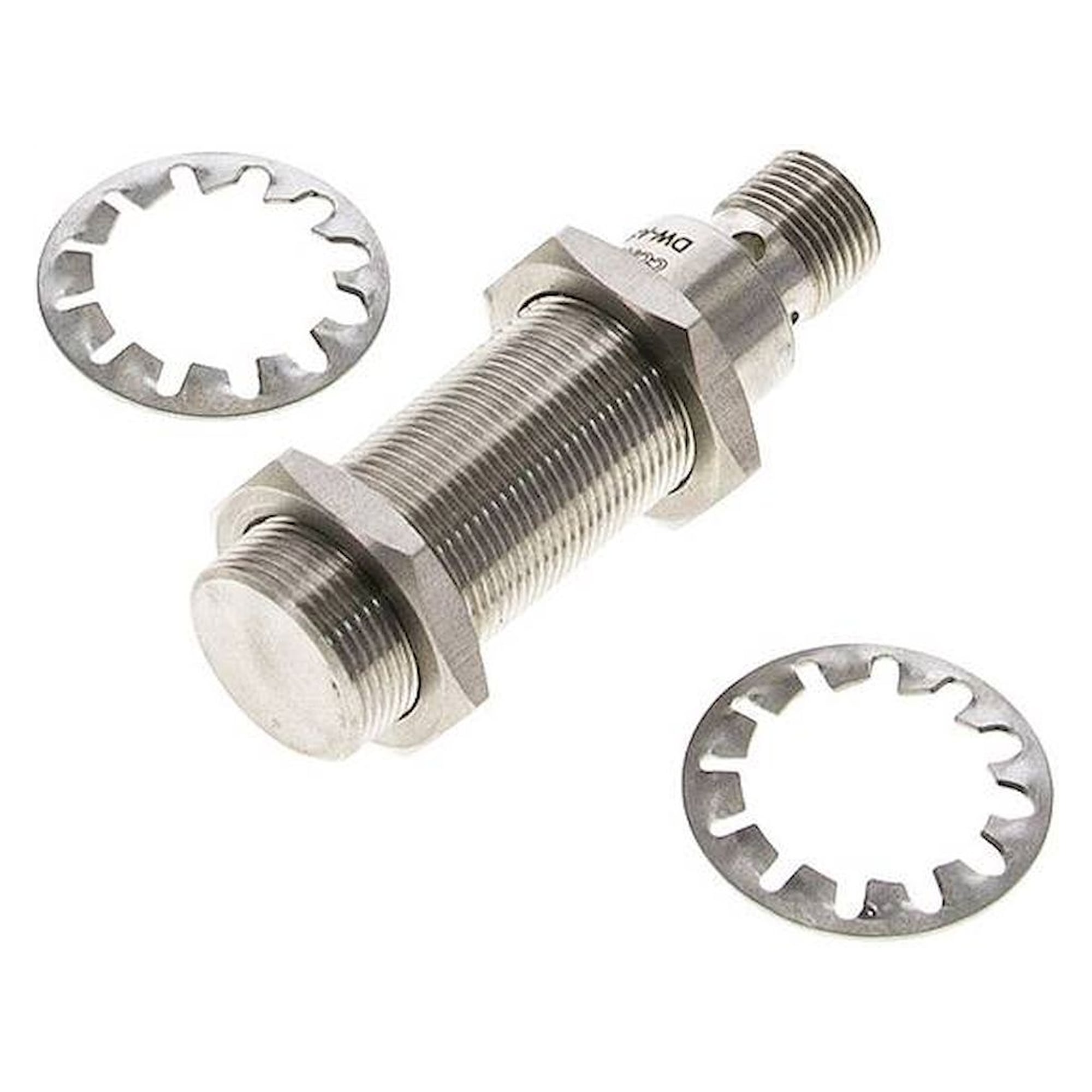 Ind. proximity switch, M 18, SN10 - M 12 plug (A-coded, 4-pole)