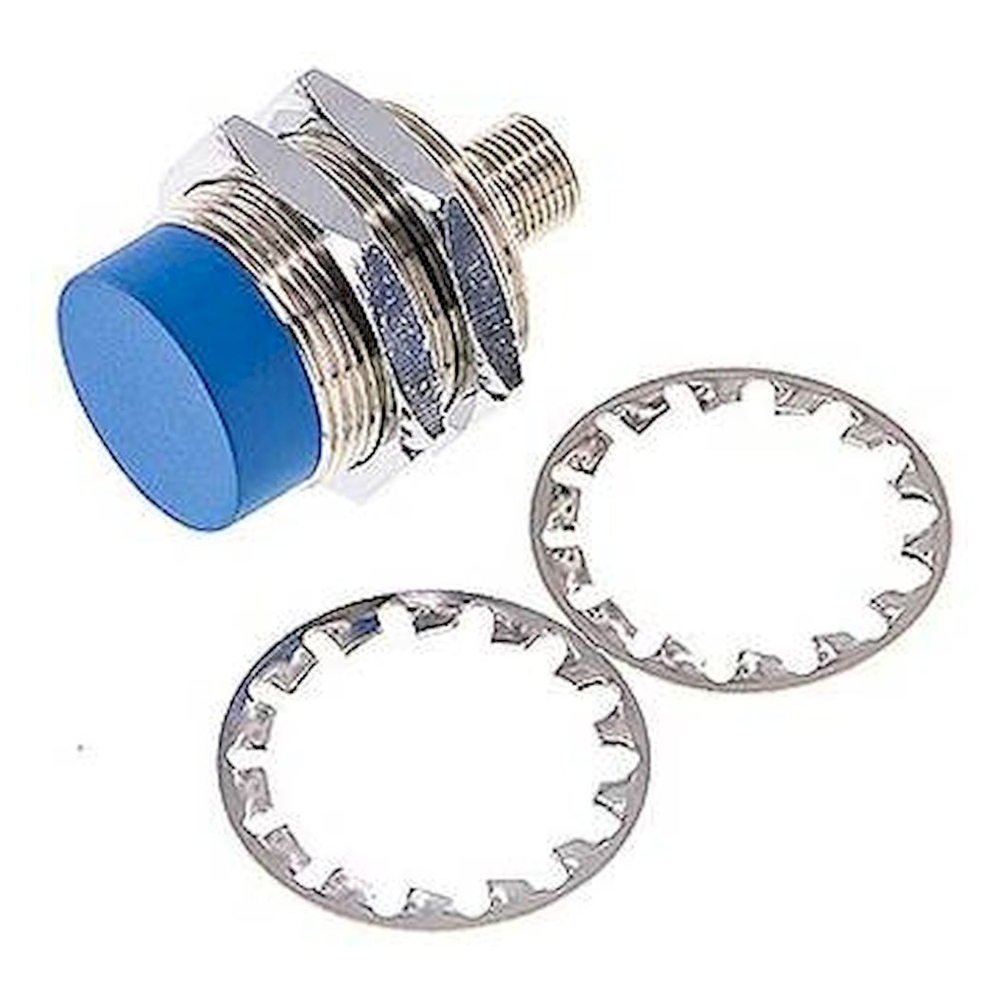 Ind. Näherungschalter, M 30, SN15 - M 12-Stecker (A-codiert, 4-polig)
