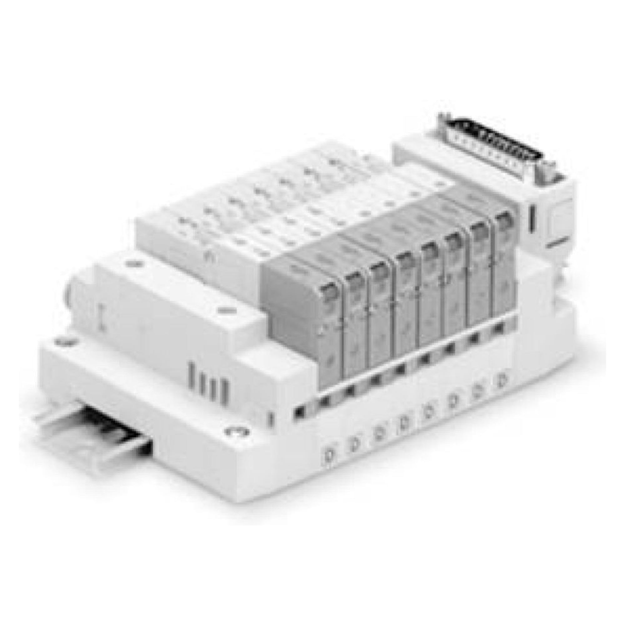 SMC SS3YJ3-S42-10-M5F-Q. SS3YJ3, Serie 300 Mehrfachanschlussplatte, interne Pilotluft, Flanschversion