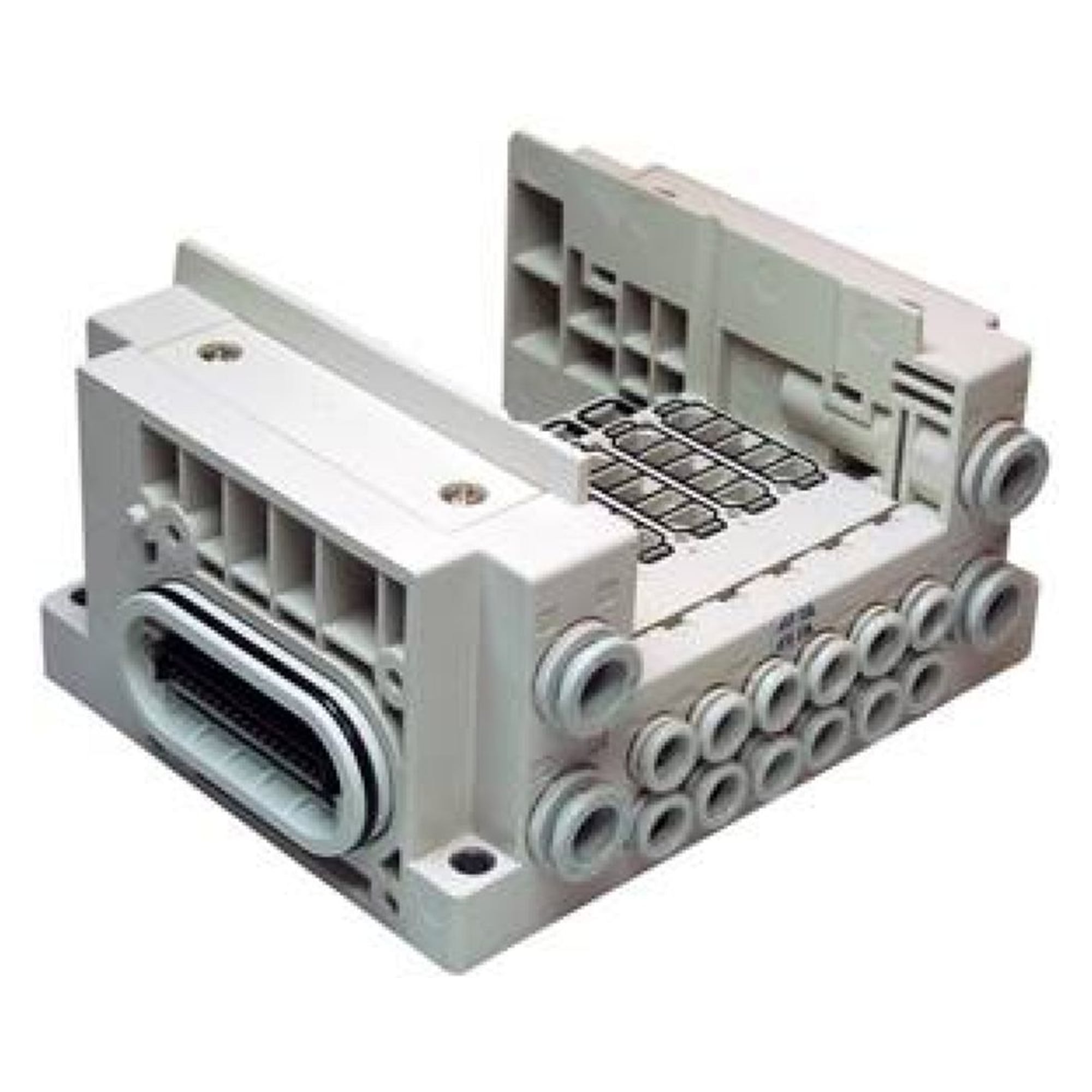 SMC SS5Y3-20-04-00F-Q. SS5Y3, 3000 Series, Bar Stock Manifold, Individual Wiring