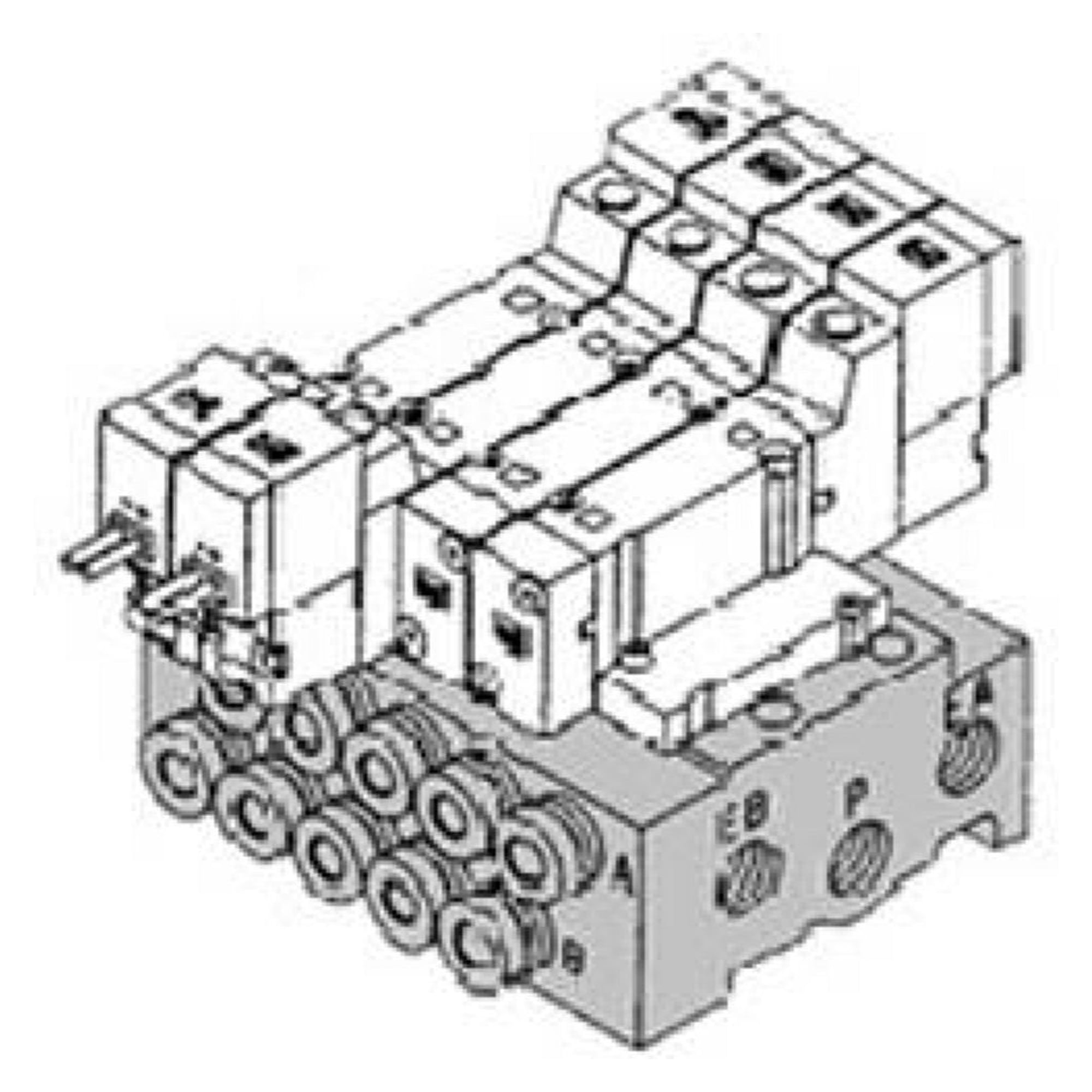 SMC SY3000-26-19A-Q. SY3000-26, Blanking plate for SY3000, Type 20(P/N) - 41(P/N) - 42(P/N)