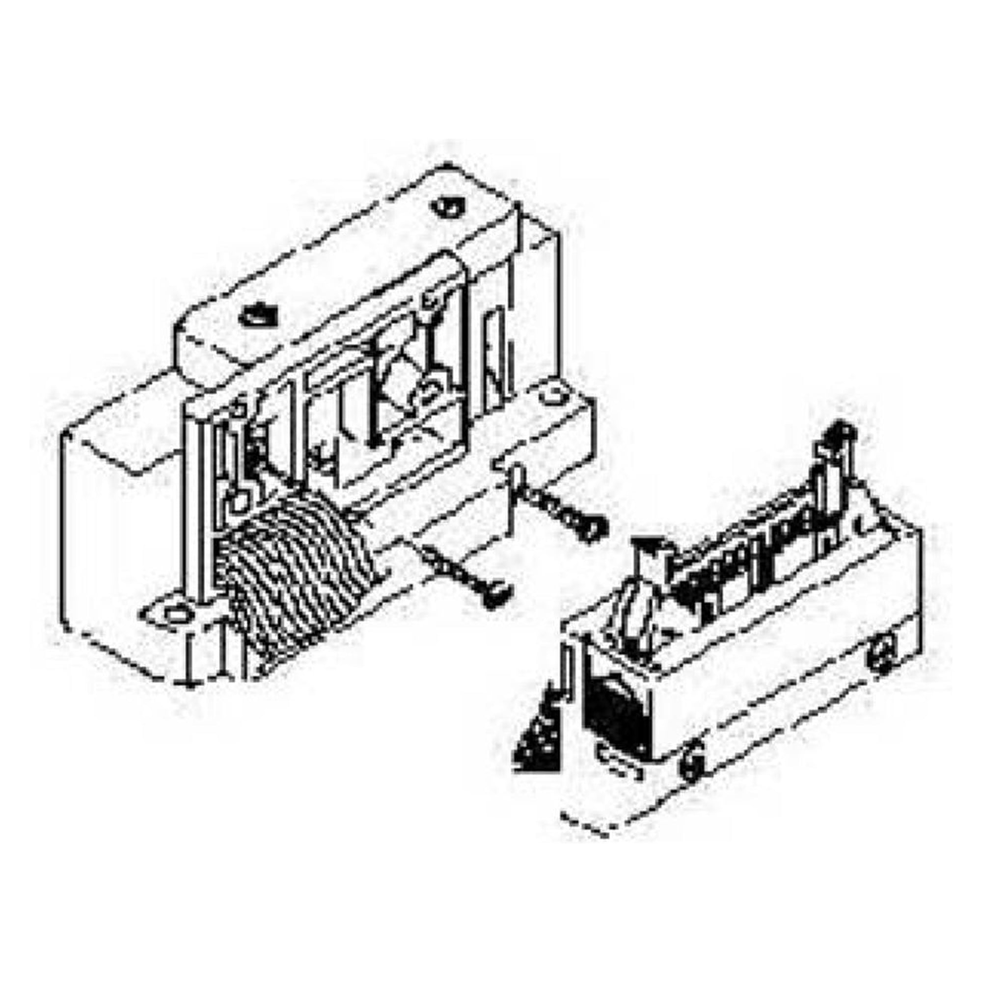 Endplatte D-Seite - SMC SV1000-51D1-14A-C8