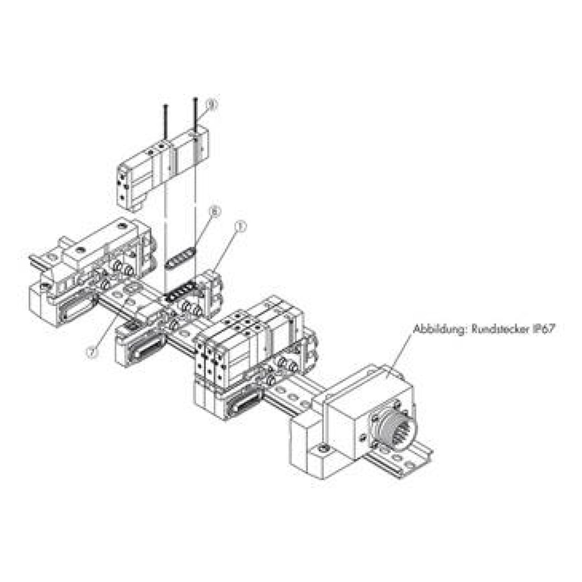 SMC SX5000-53-1A-Q. Endplatte L