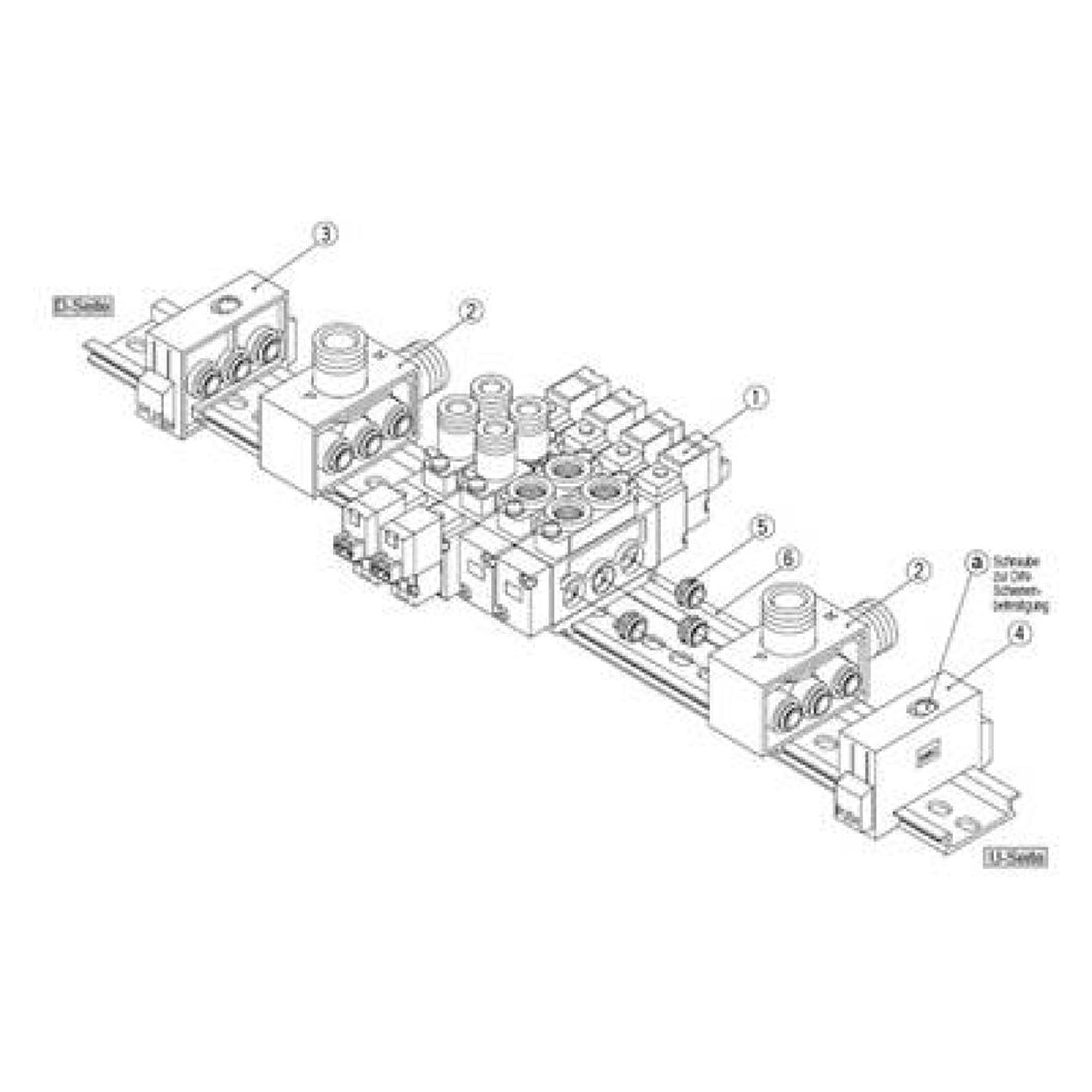 SMC SY3000-52-6A. Abtrenndichtung