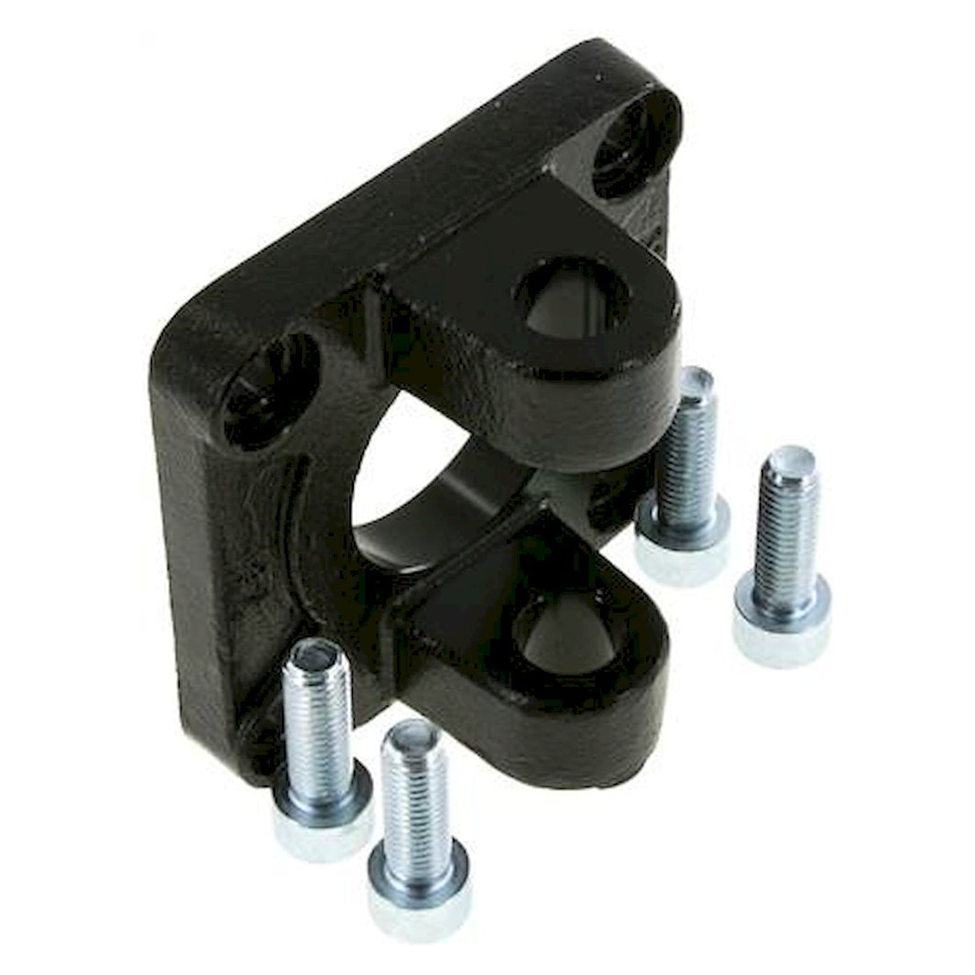 ISO 15552-Yoke swivel fastening 80 mm, Burnished steel