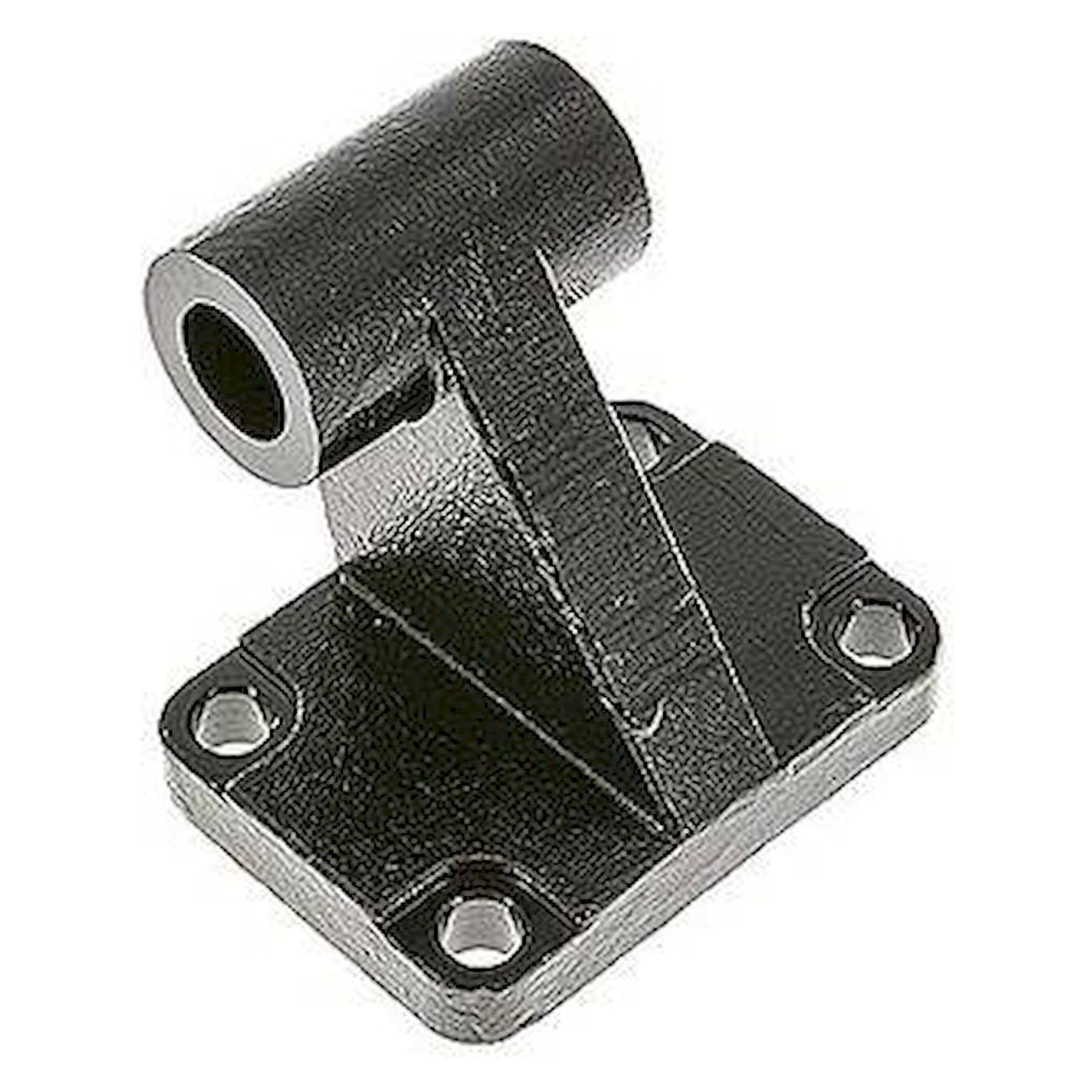 ISO 15552-90° loop strap swivel mounting 100 mm, Burnished steel