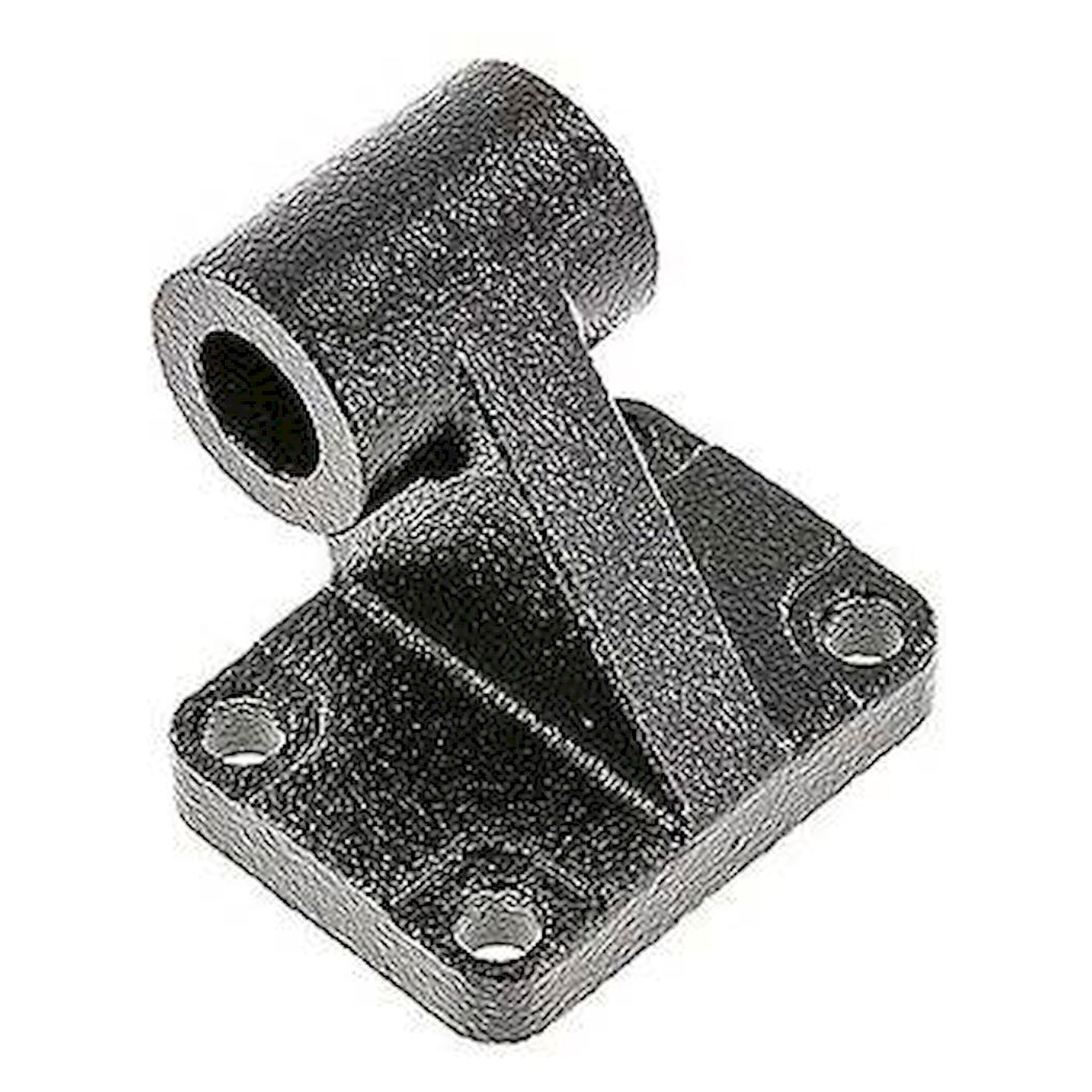 ISO 15552-90° loop strap swivel mounting 63 mm, Burnished steel