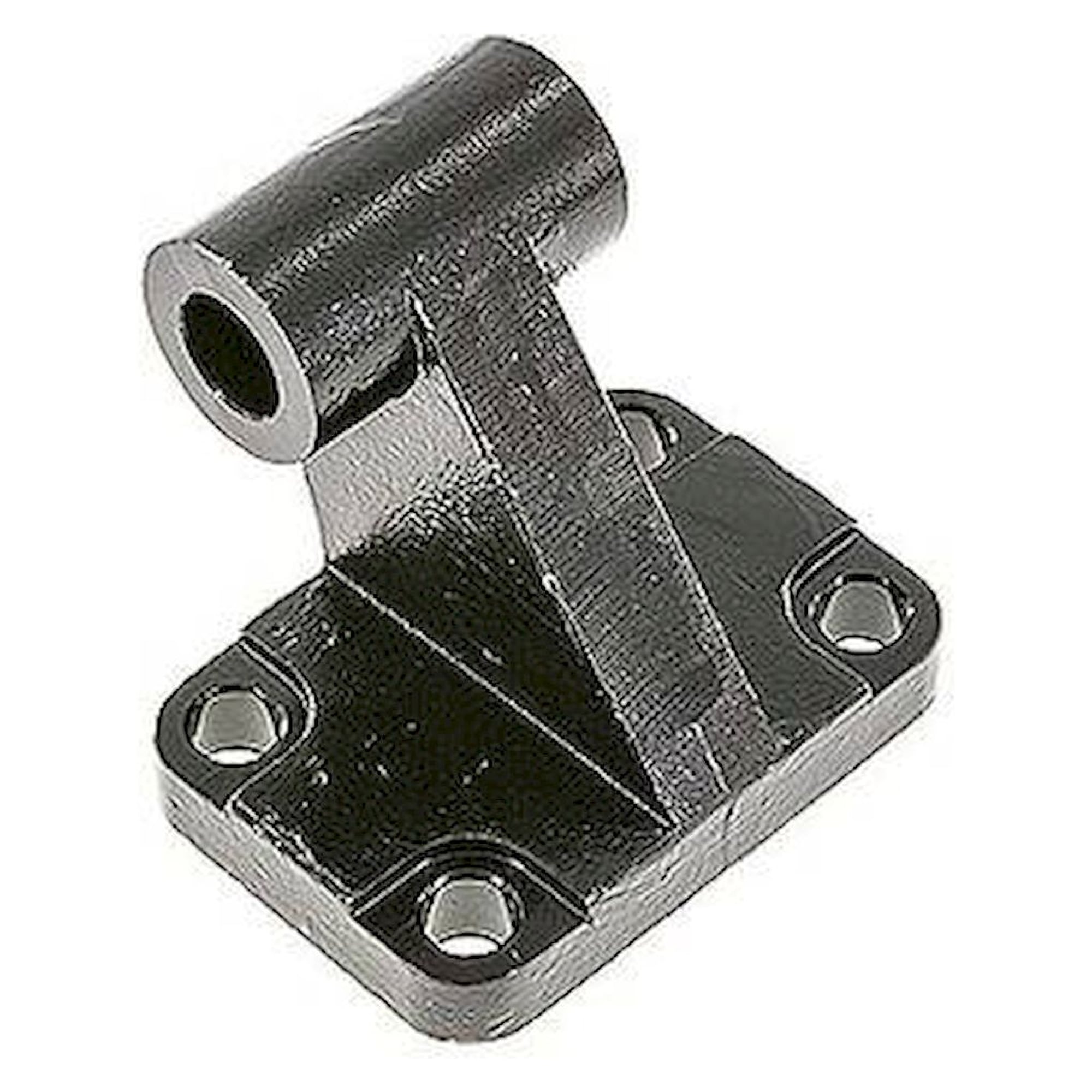 ISO 15552-90° loop strap swivel mounting 80 mm, Burnished steel