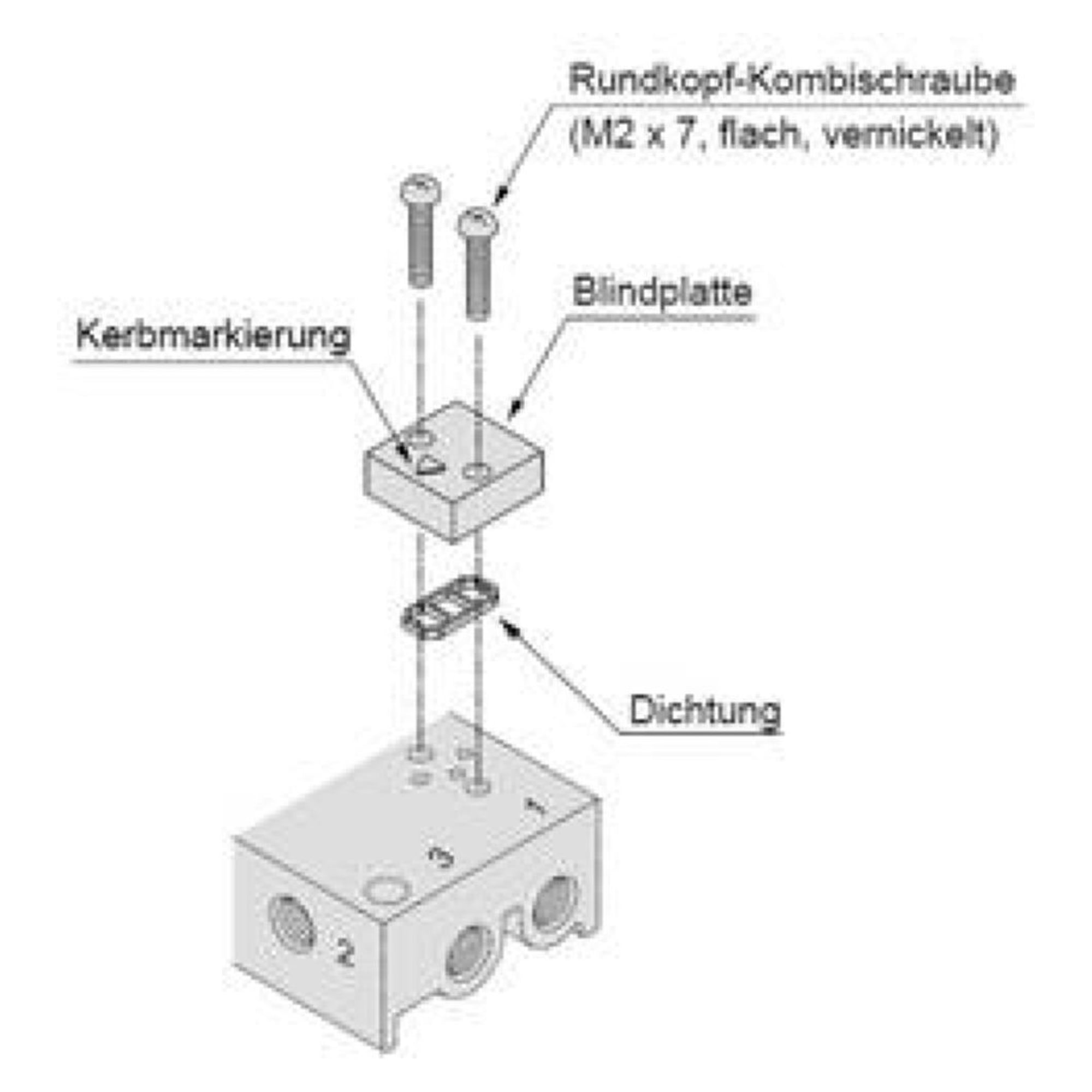 SMC V100-74-1. Einzelanschlussplatte