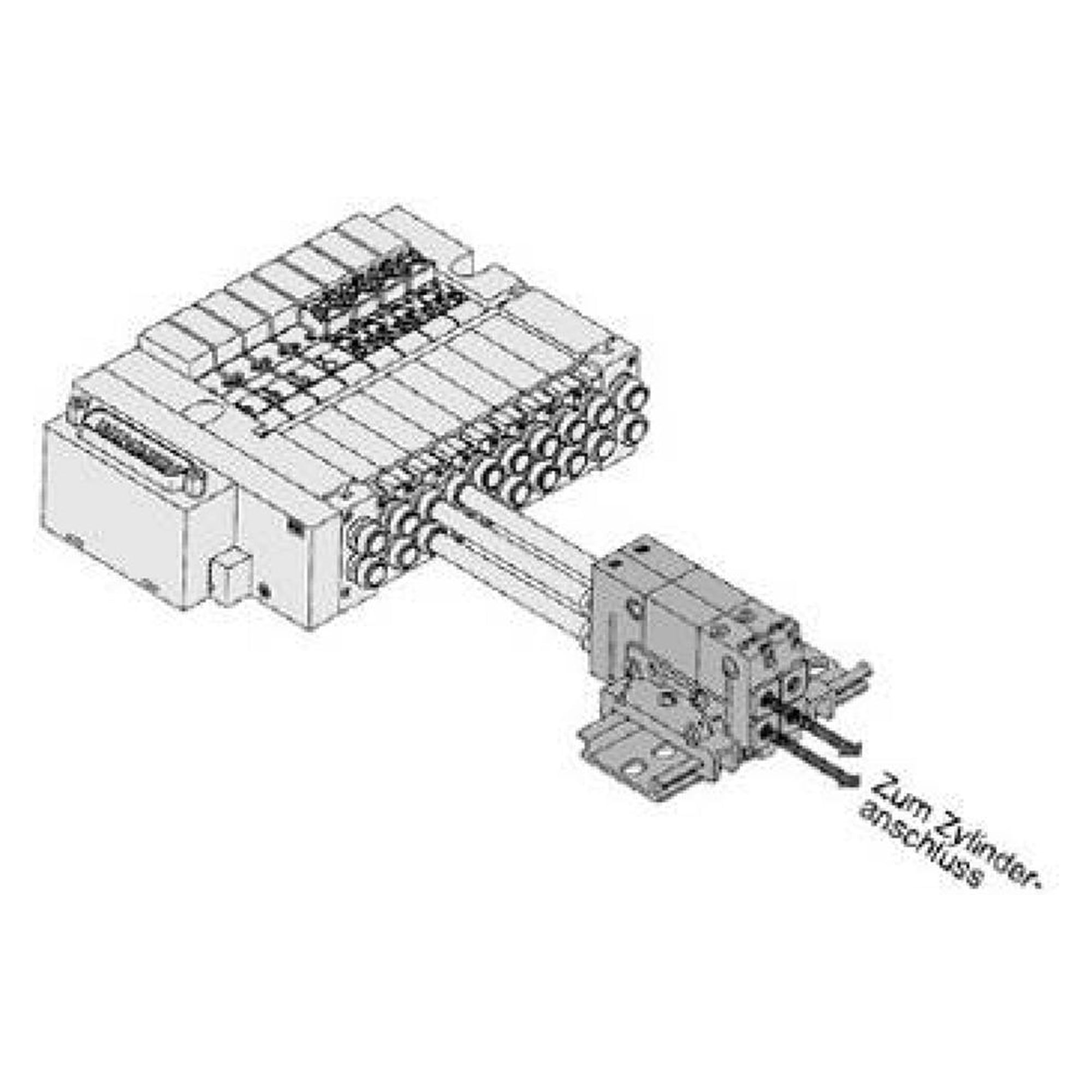 SMC VP7-8-FG-S-3Z-Q. VP7-8, ISO Interface Solenoid Valve, Rubber Seal, Size 2