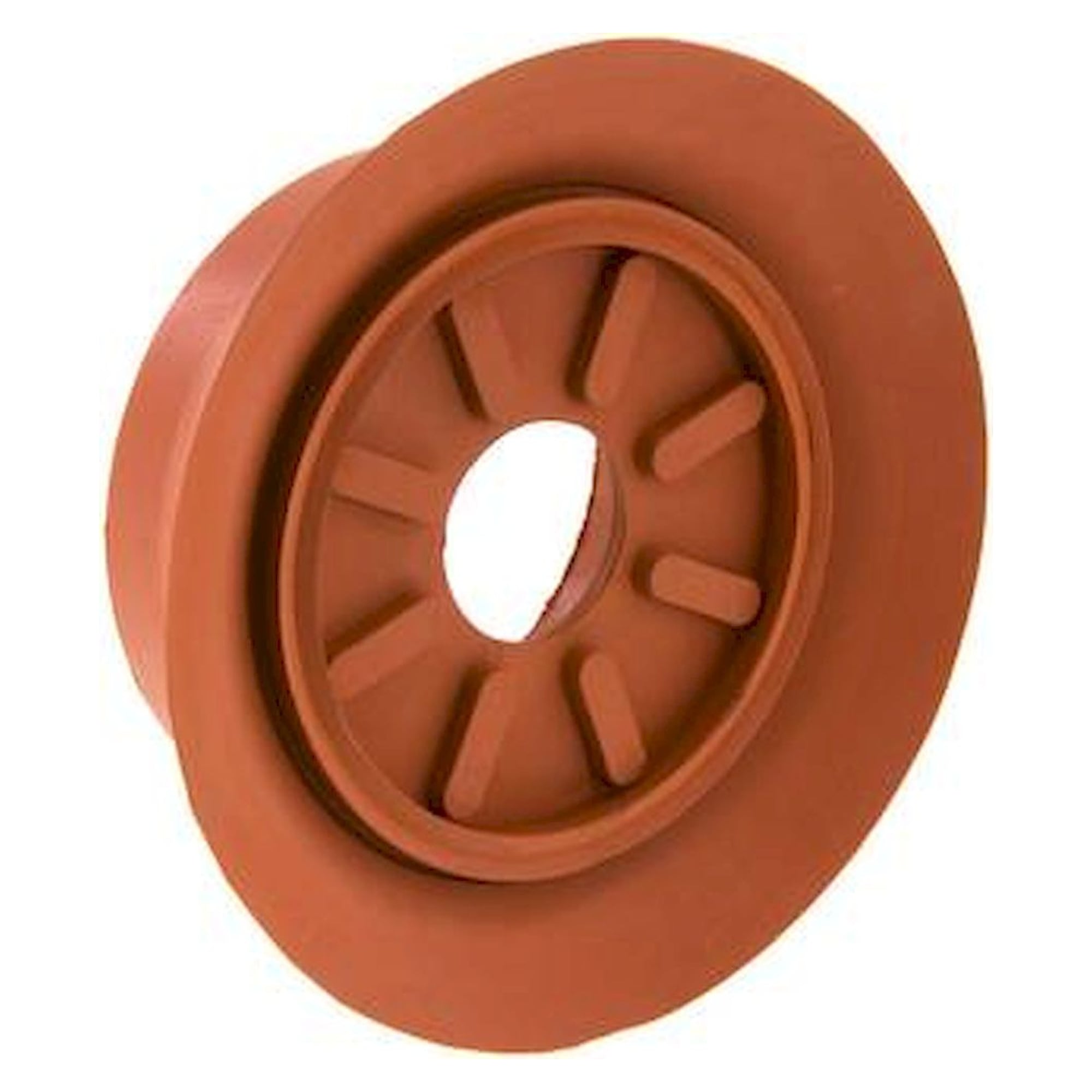 Flachsauger (feine Lippe), Ø 100x5mm, SBR (50A), rotbraun