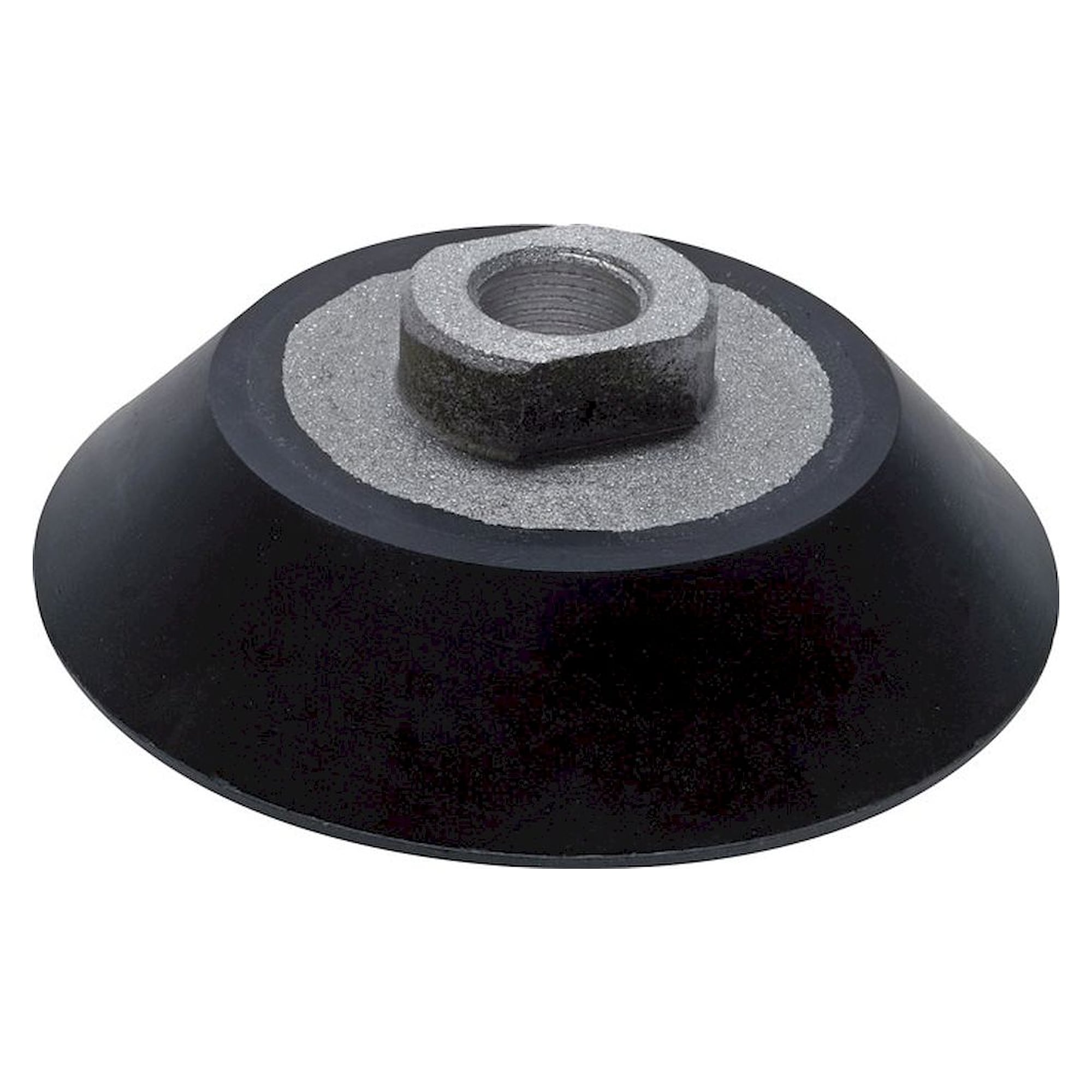 Flat suction cups, Ø 223x9,5mm, G 3/4", Silicone (60A), Grey