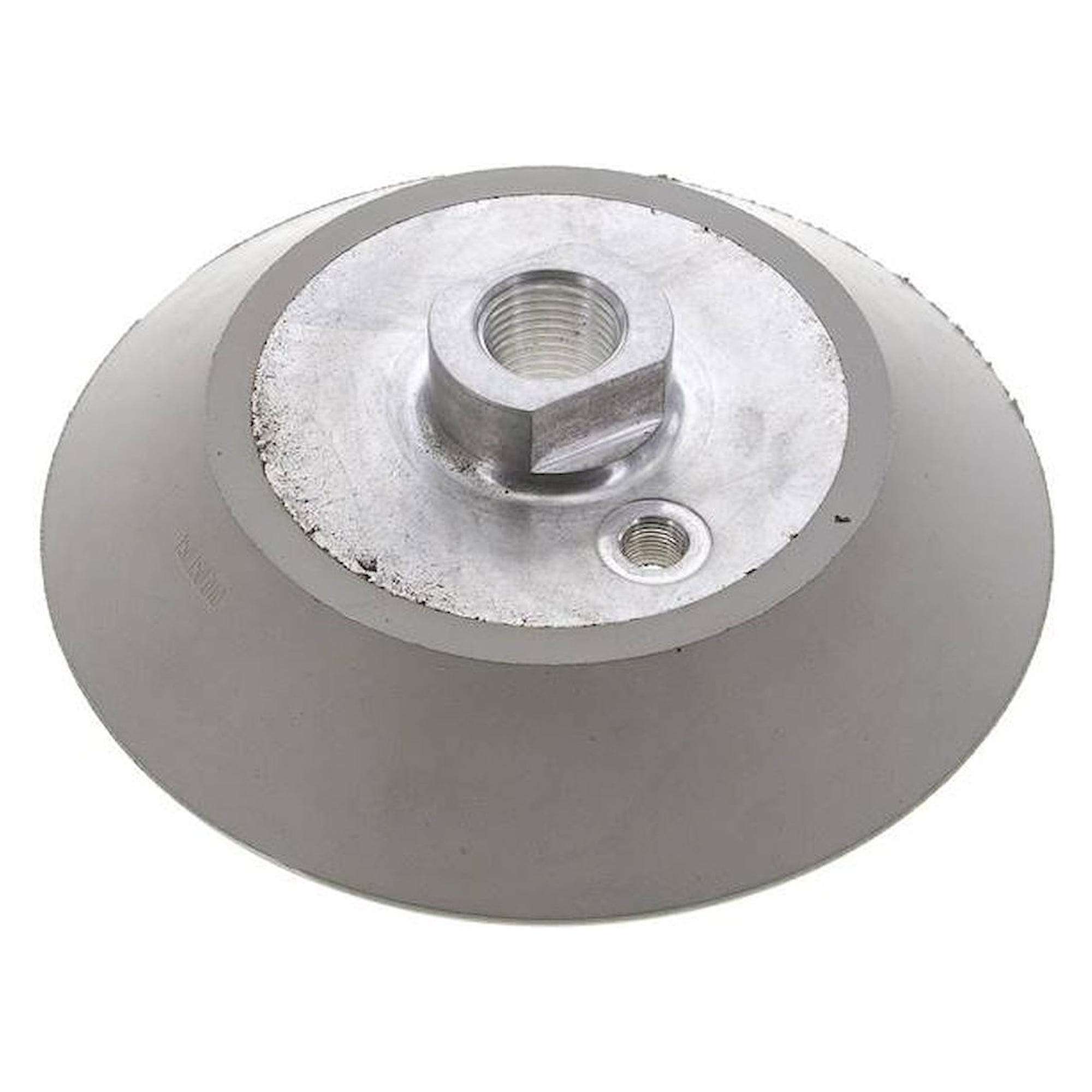 Flat suction cups, Ø 146x9mm, G 1/2", CR (60A), Grey