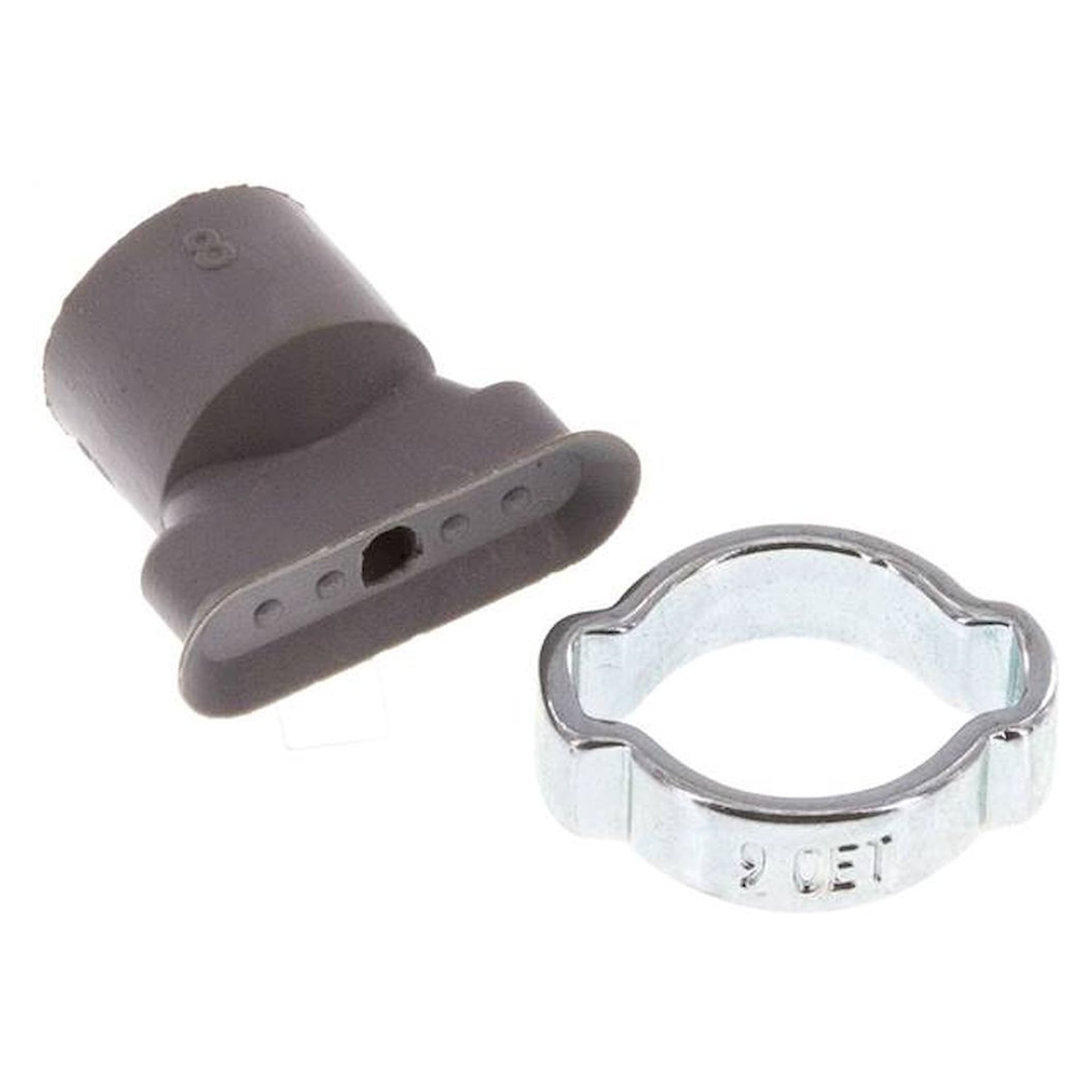 Ovalsauger, 15 x 5mm, Hub 1mm, NBR (60A), grau