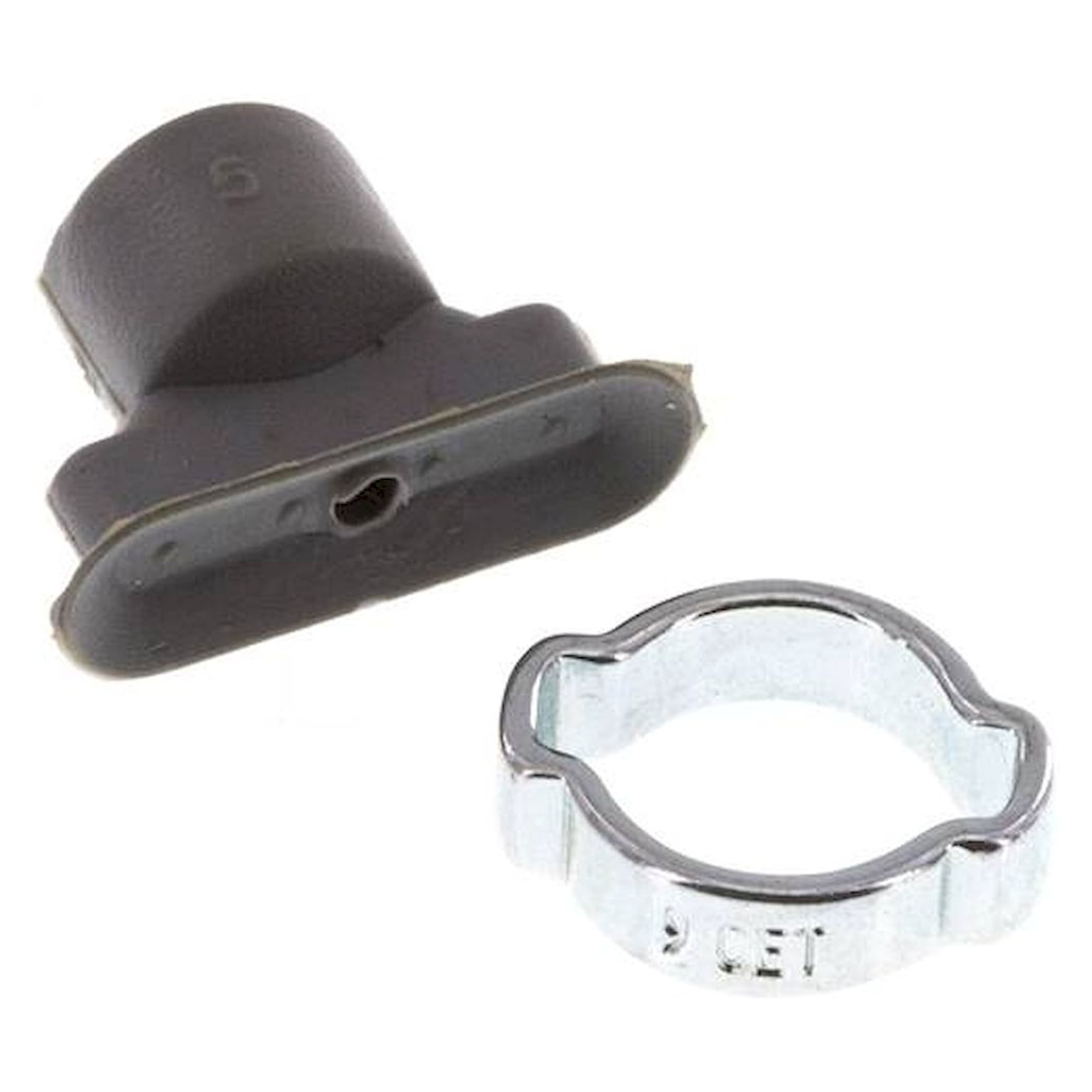 Oval teats, 18 x 6mm, stroke 1mm, NBR (60A), Grey