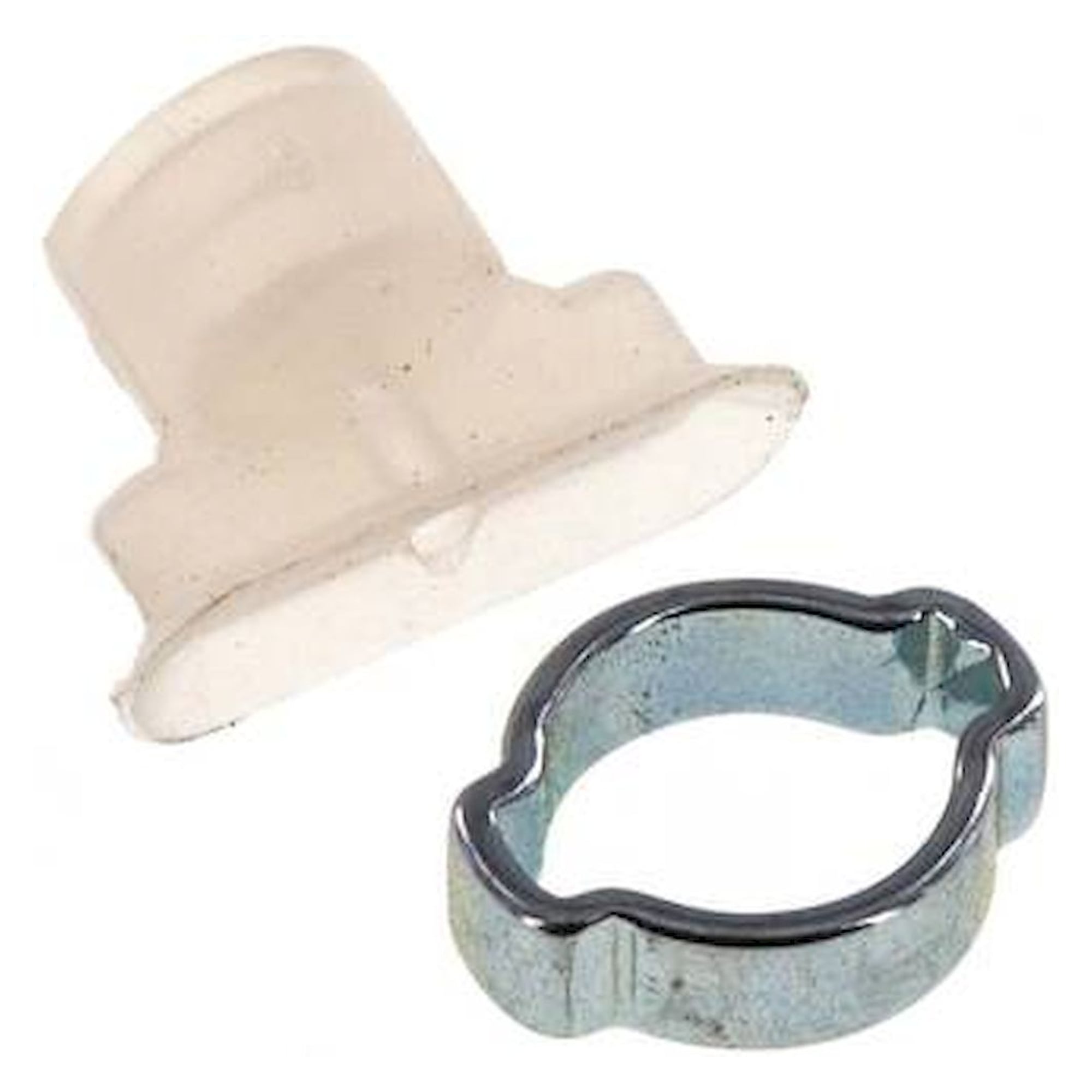 Oval teats, 18 x 6mm, stroke 1mm, Silicone (60A), transparent