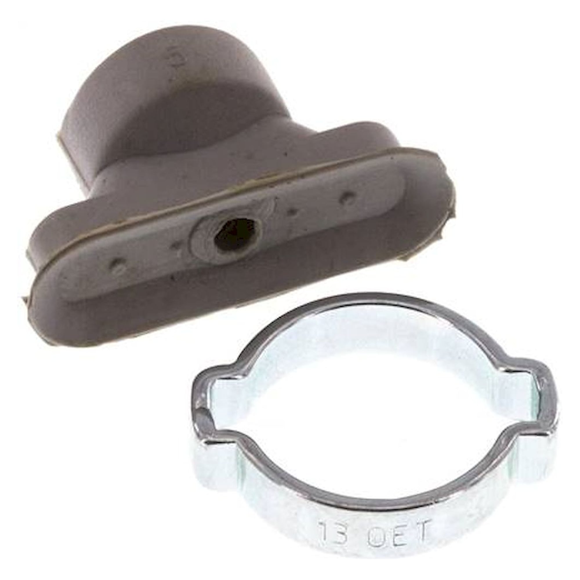 Oval teats, 24 x 8mm, stroke 1mm, NBR (60A), Grey