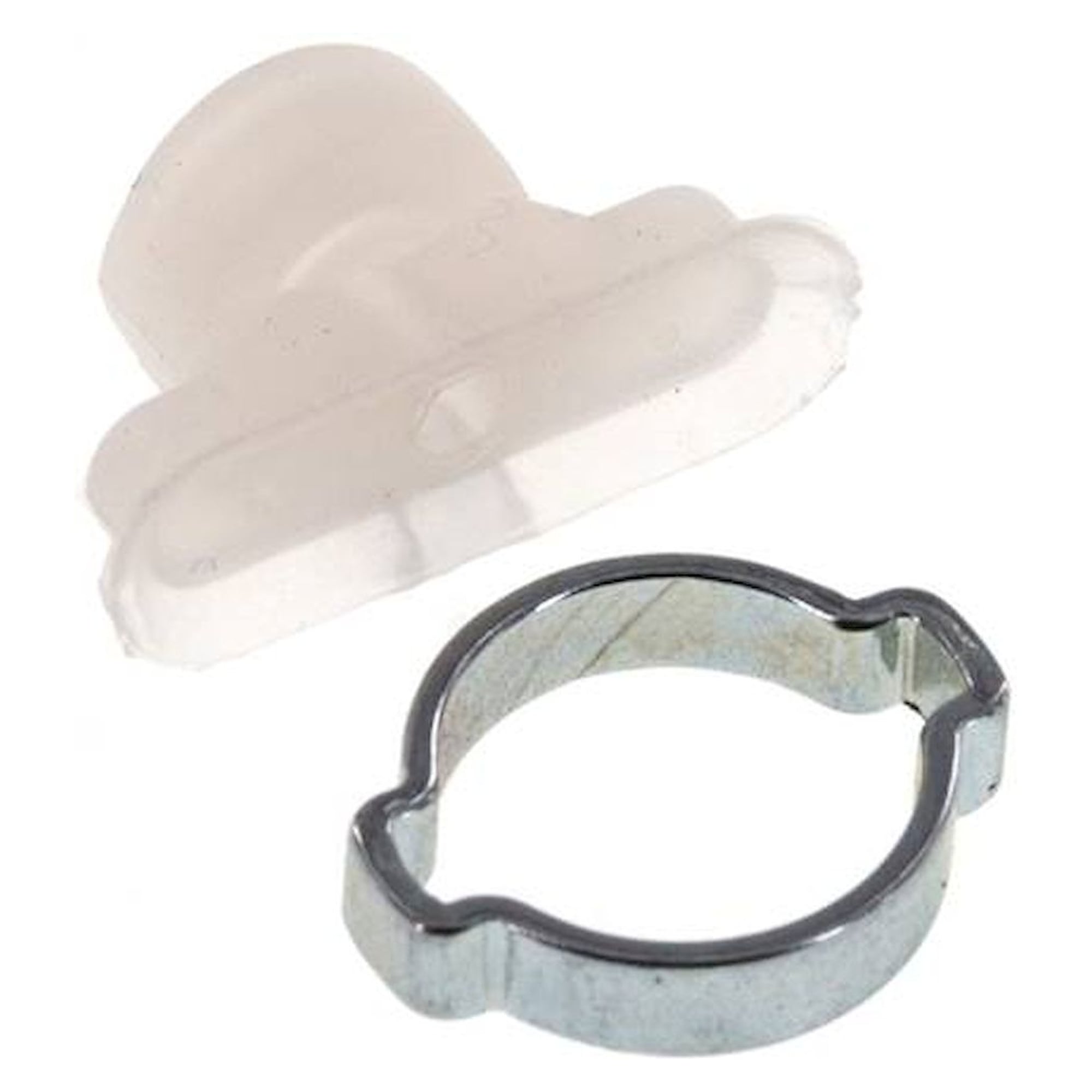 Oval teats, 24 x 8mm, stroke 1mm, Silicone (60A), transparent