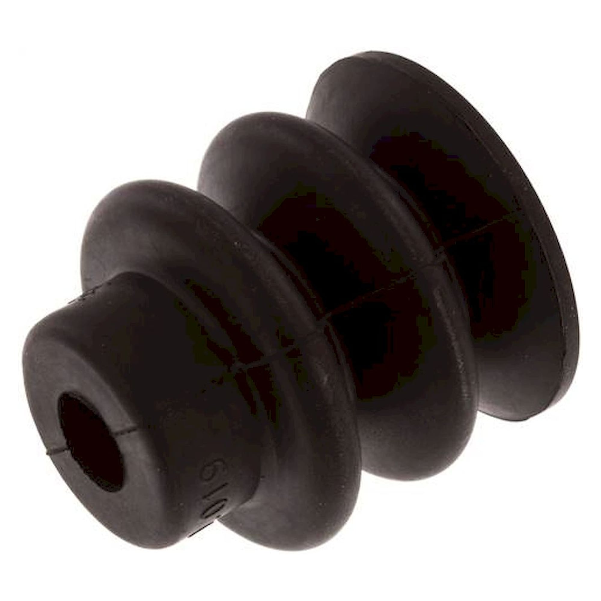 Bellows suction pad, 2,5-way, Ø 30x13mm, NBR (55A), black