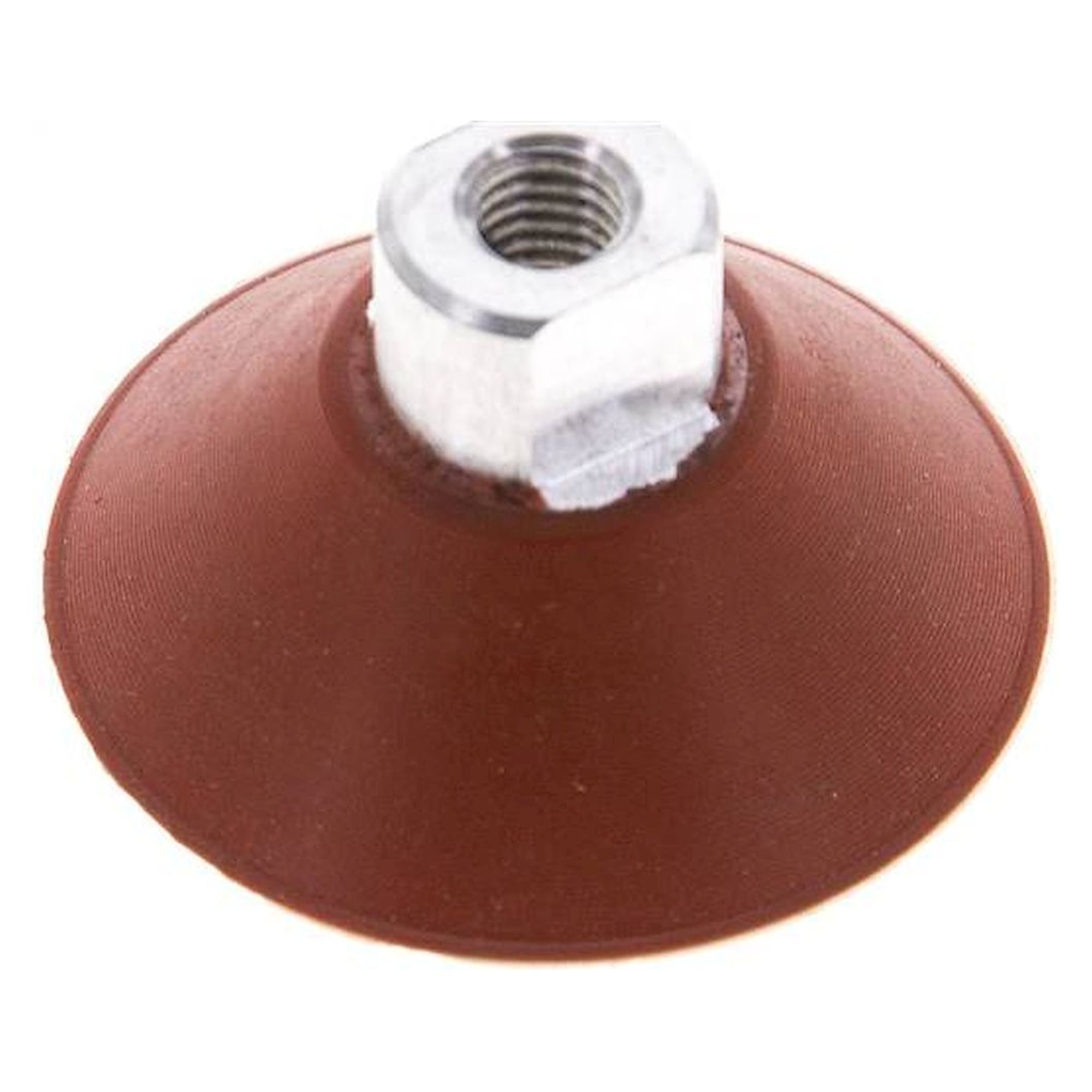 Flachsauger, Ø 30x3mm, M 5, Silikon (60A), rot
