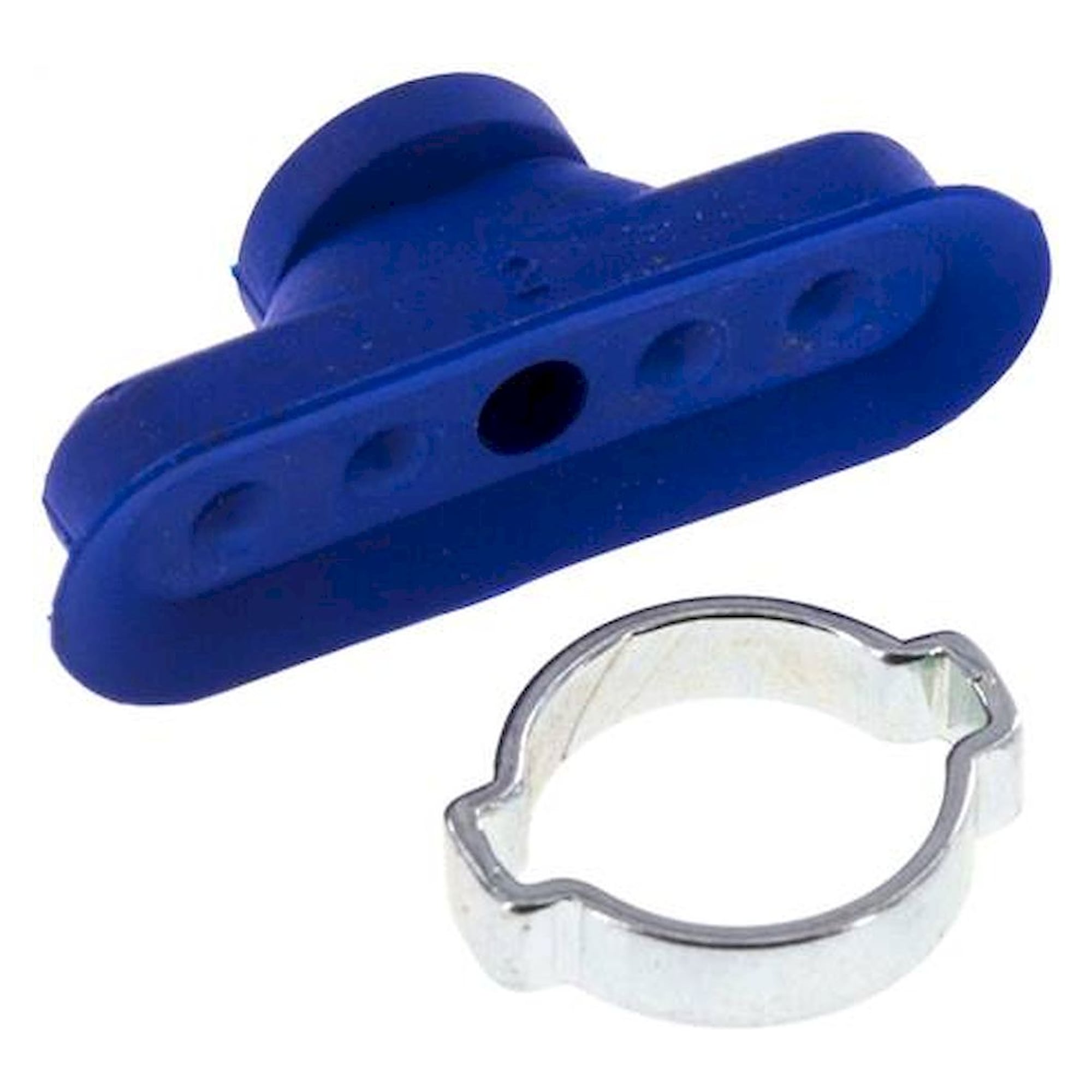 Oval teats, 36 x 12mm, stroke 2mm, PUR (65A), blue
