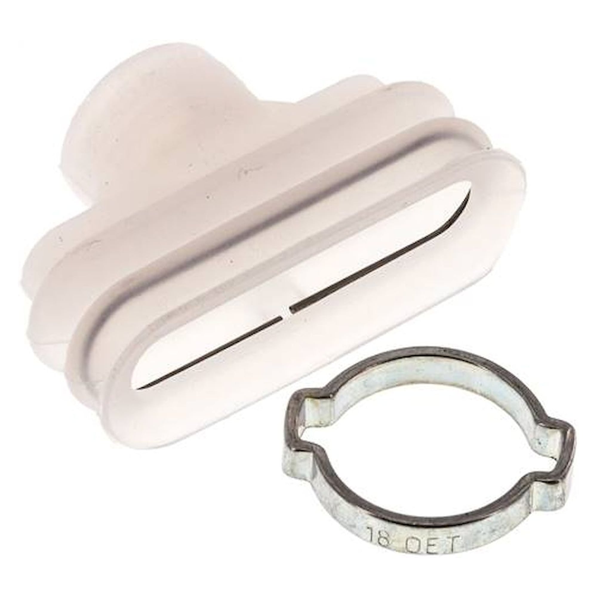 Oval suction pads, 45 x 15mm, stroke 8,5mm, Silicone (60A), transparent