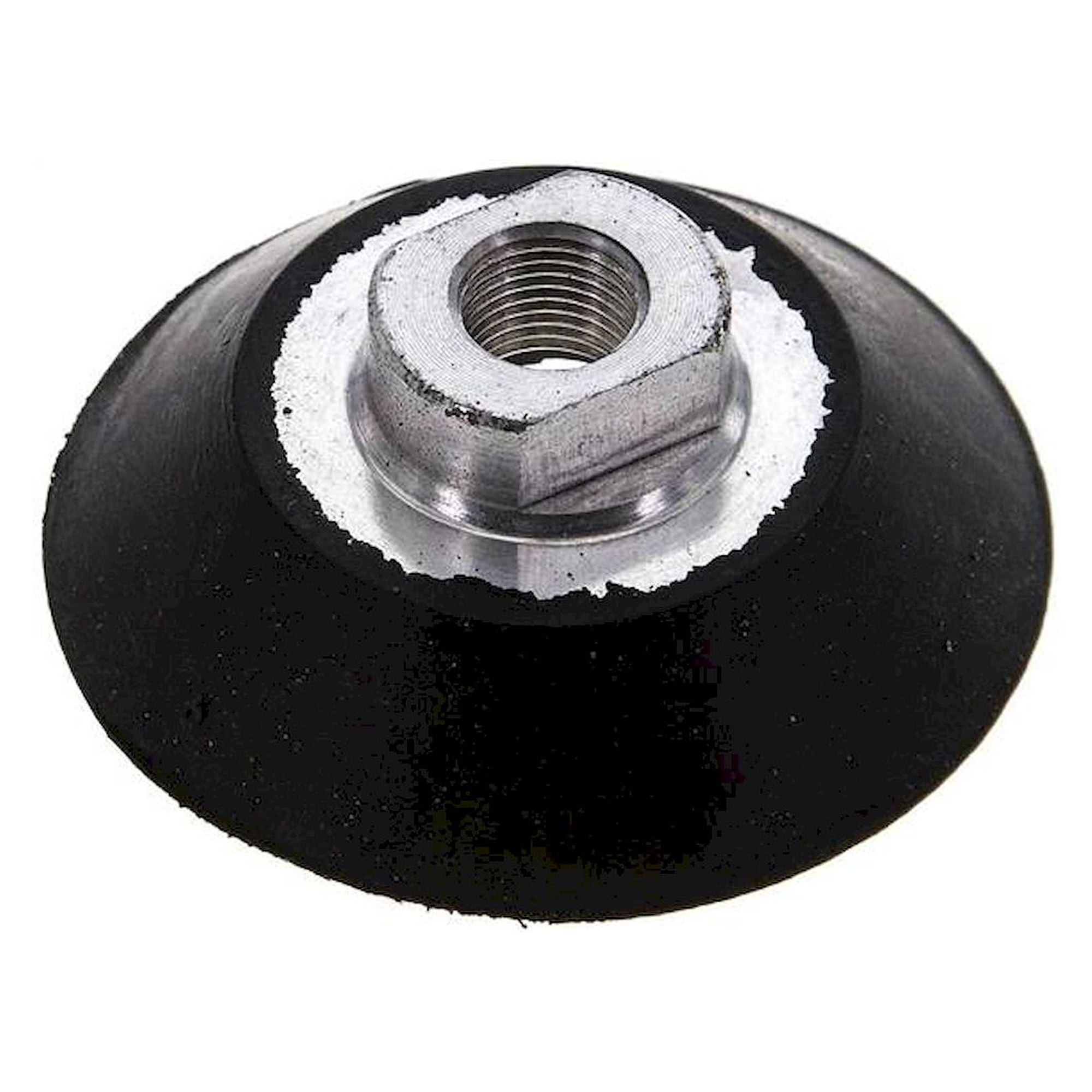 Flat suction cups, Ø 50x5,5mm, G 1/8", CR (55A), black