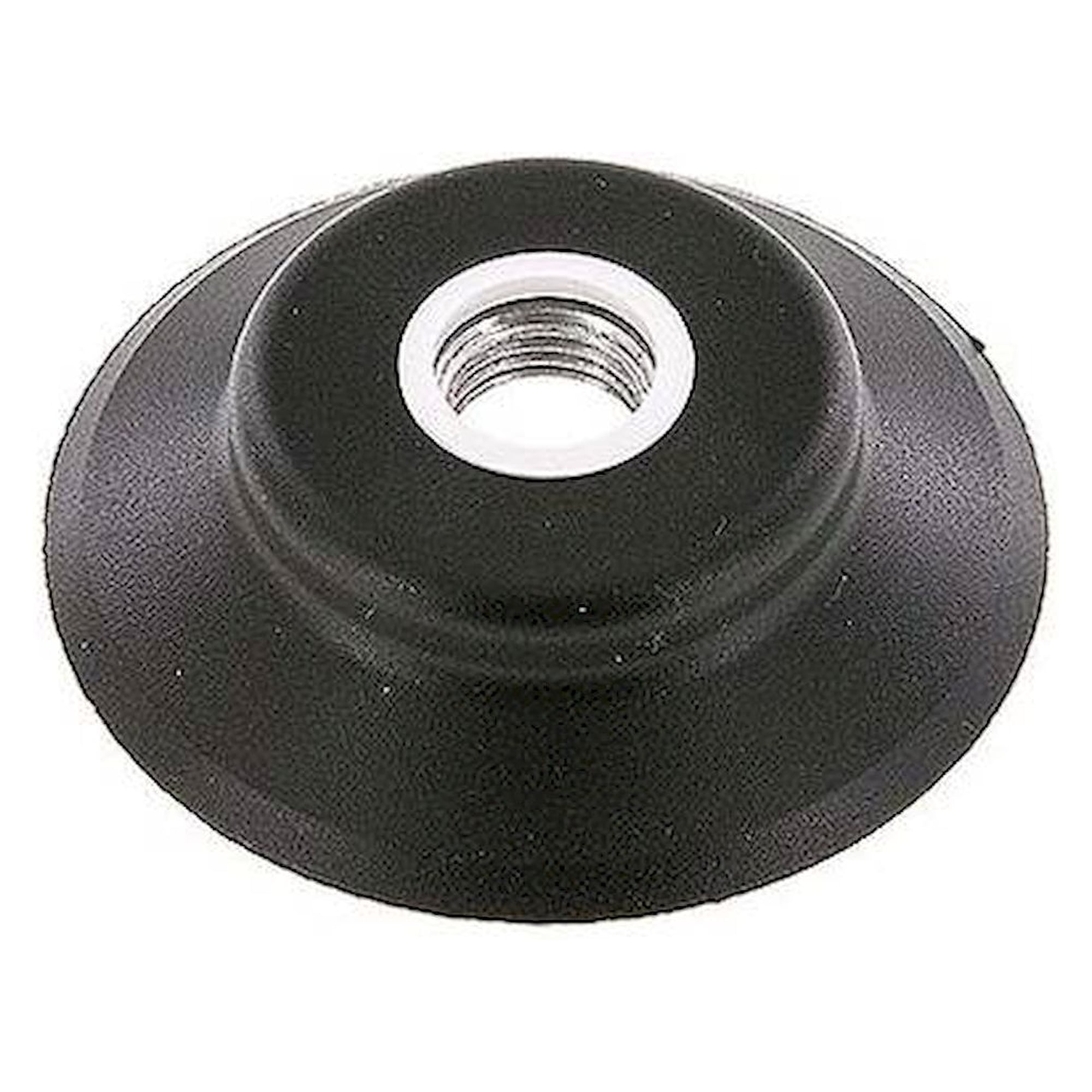 Flat suction cups (robust lips), Ø 62x5mm, G 1/4", NBR (55A), black