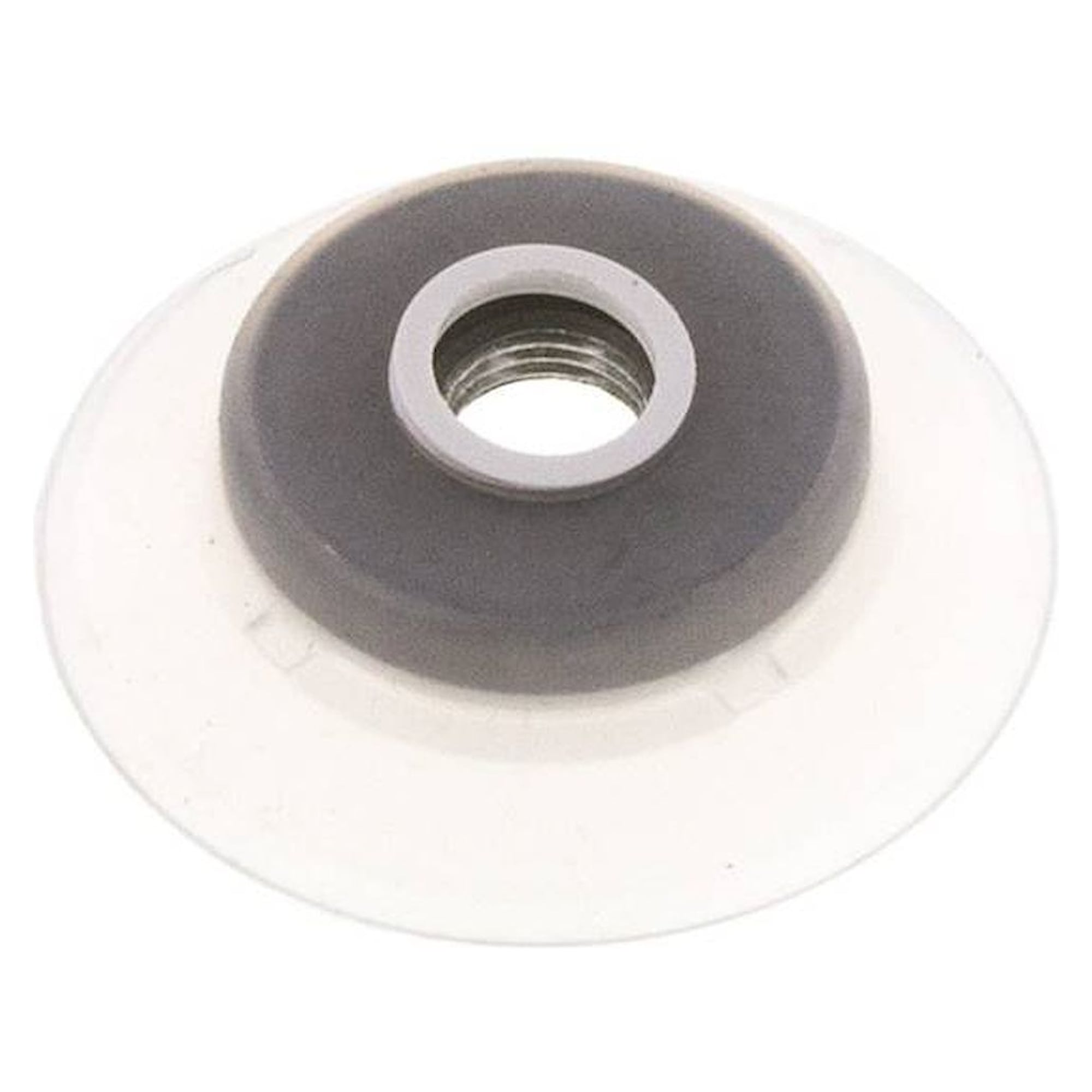 Flachsauger (stabile Lippe), Ø 62x5mm, G 1/4", Silikon (50A), transparent