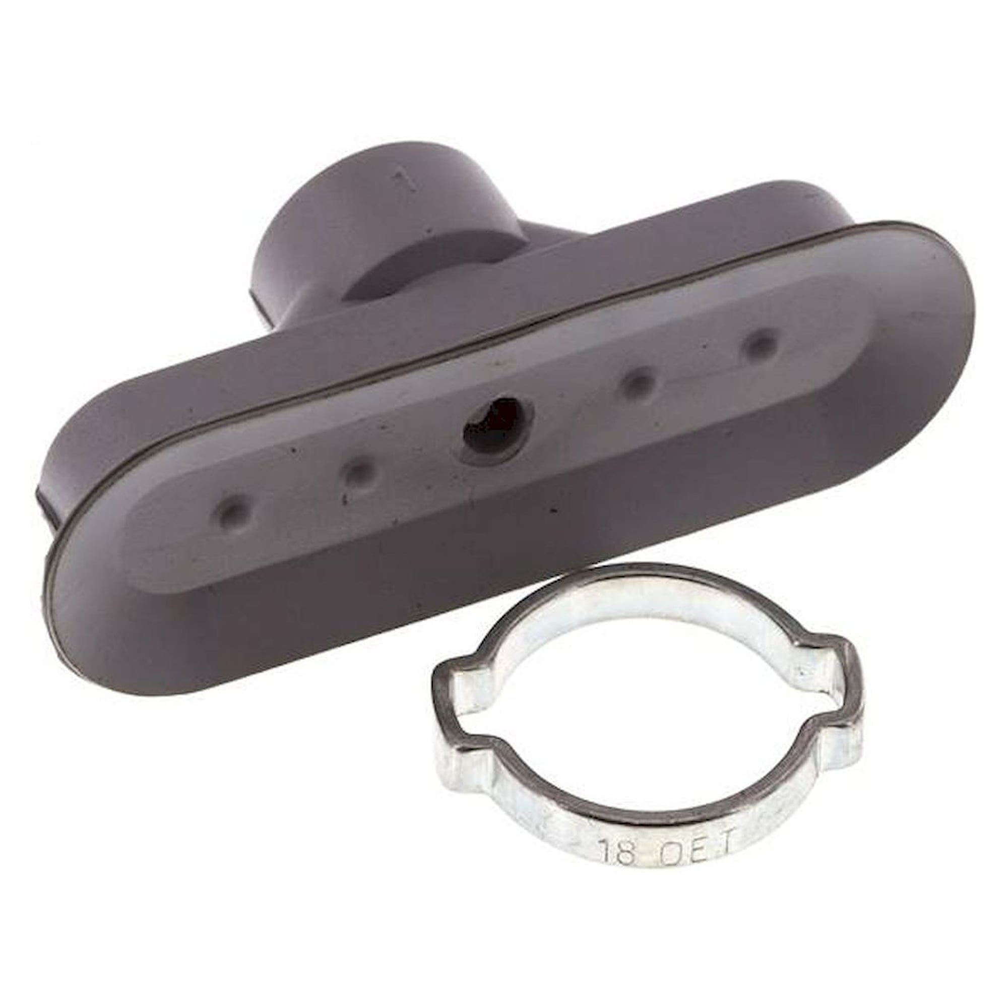 Ovalsauger, 60 x 20mm, Hub 3mm, NBR (60A), grau