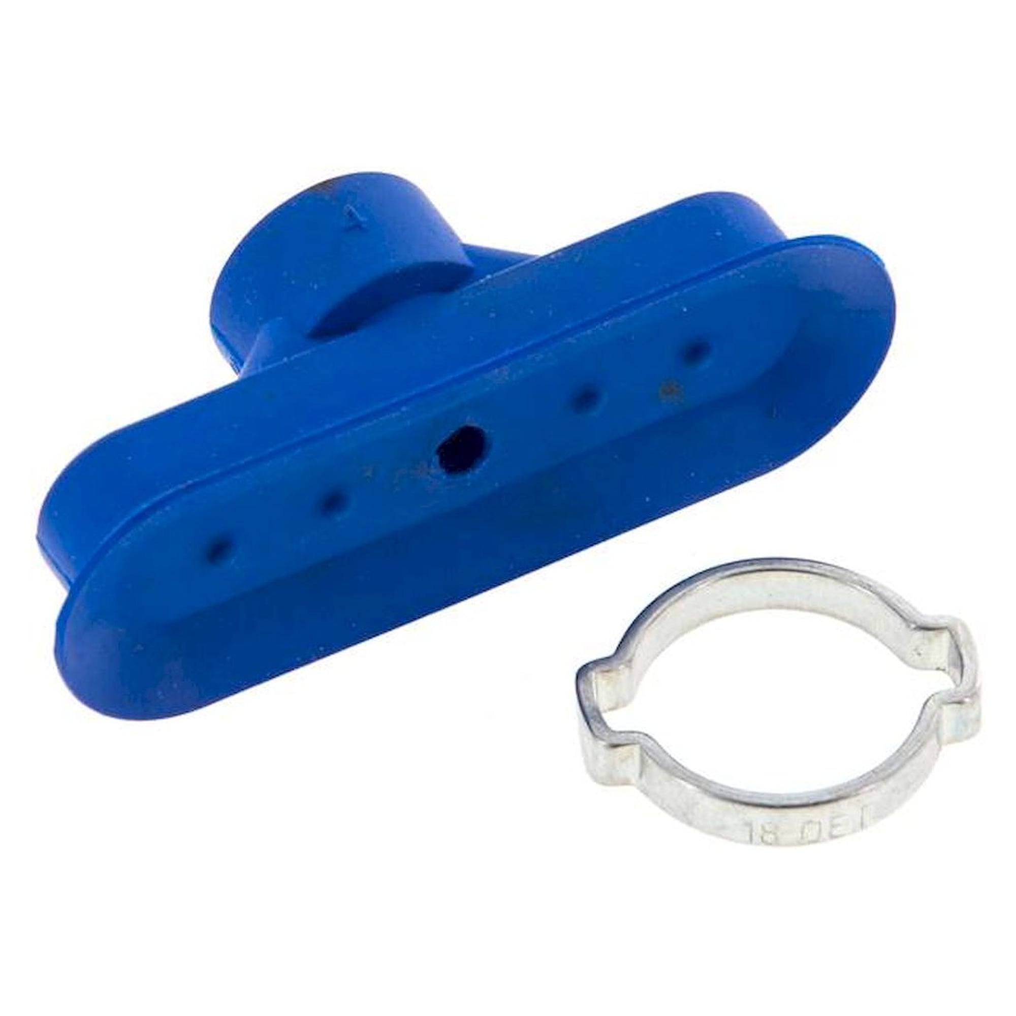Oval teats, 60 x 20mm, stroke 3mm, PUR (65A), blue