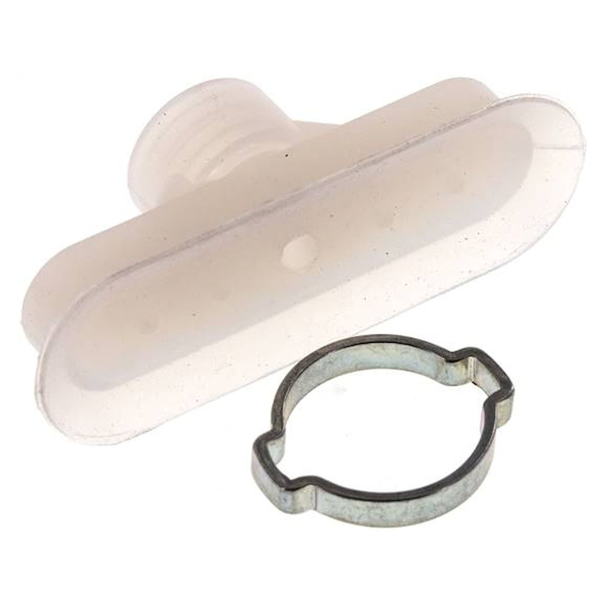Ovalsauger, 60 x 20mm, Hub 3mm, Silikon (60A), transparent