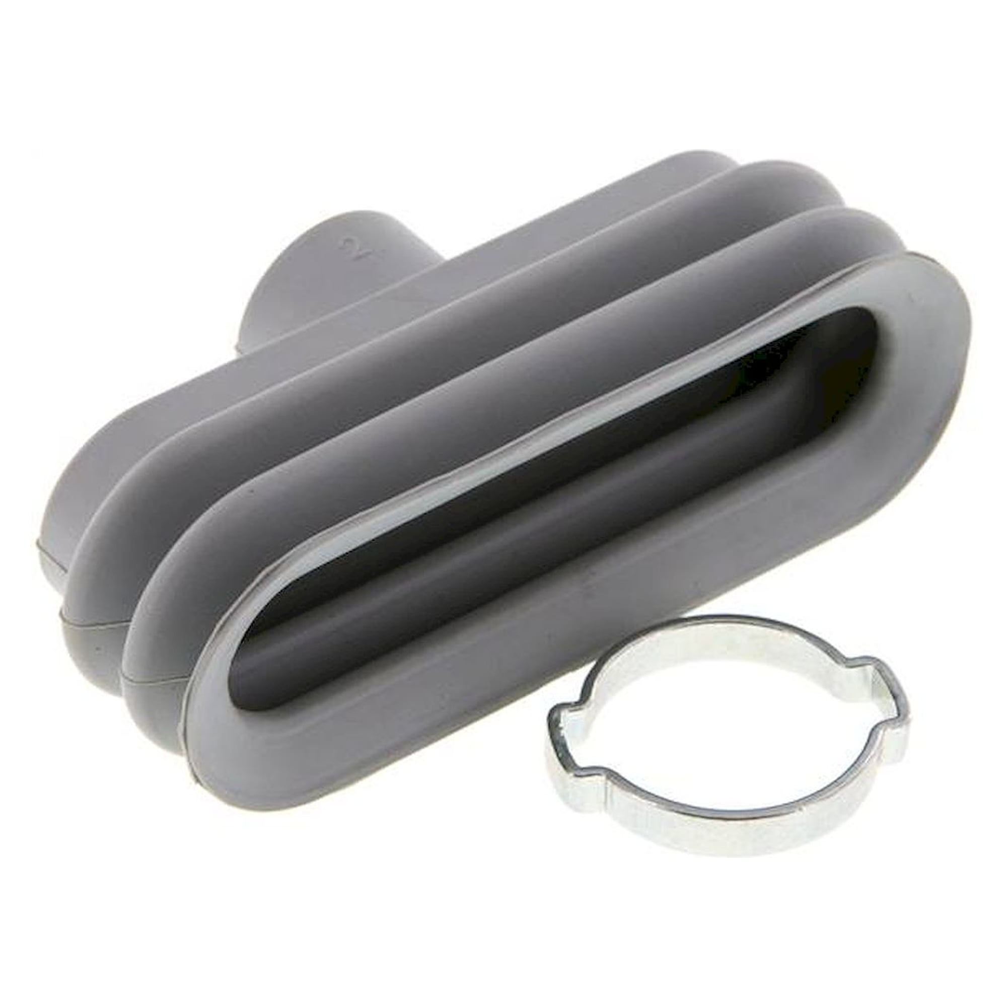 Oval suction pads, 75 x 25mm, stroke 10,5mm, NBR (60A), Grey