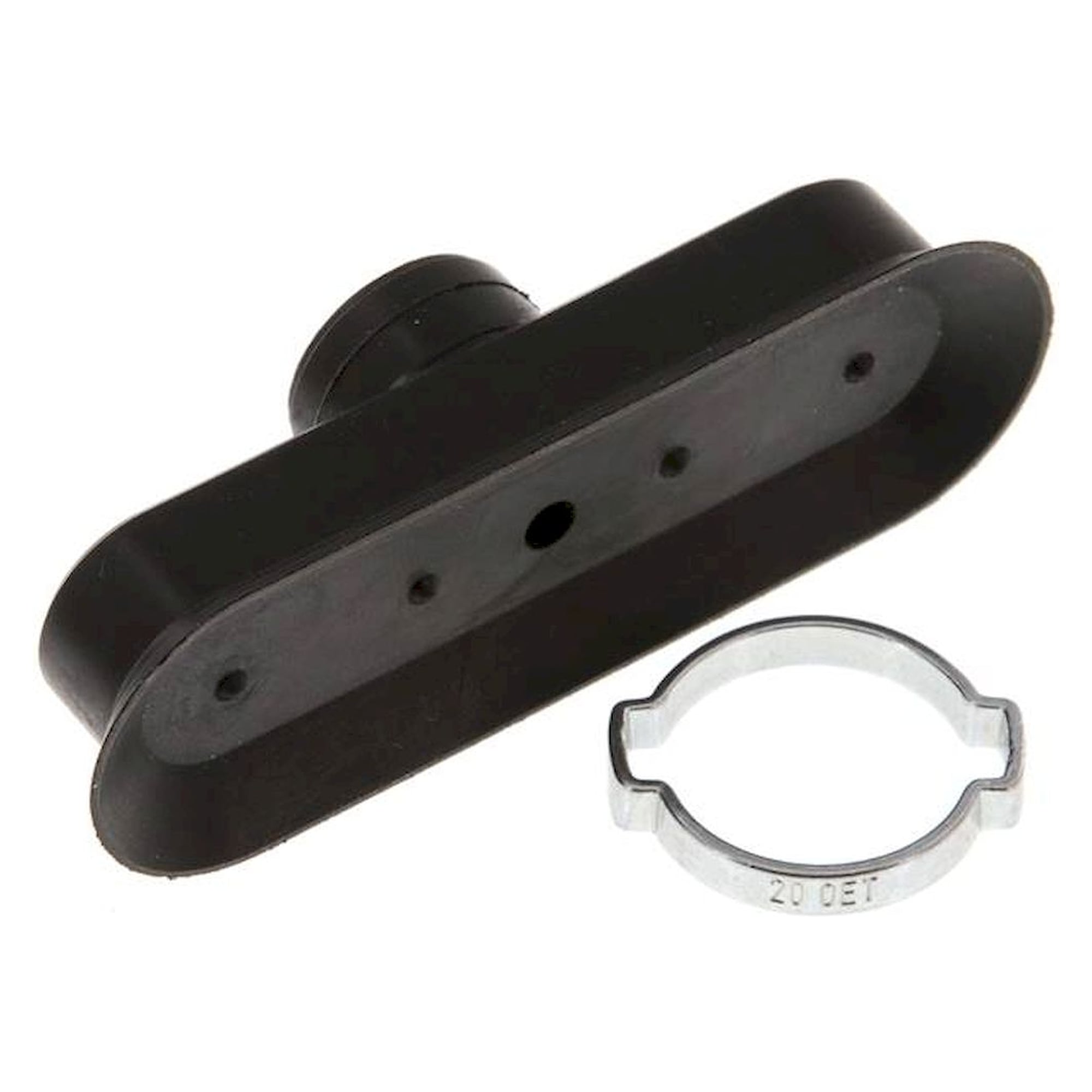Oval teats, 75 x 25mm, stroke 3mm, NBR (60A), black