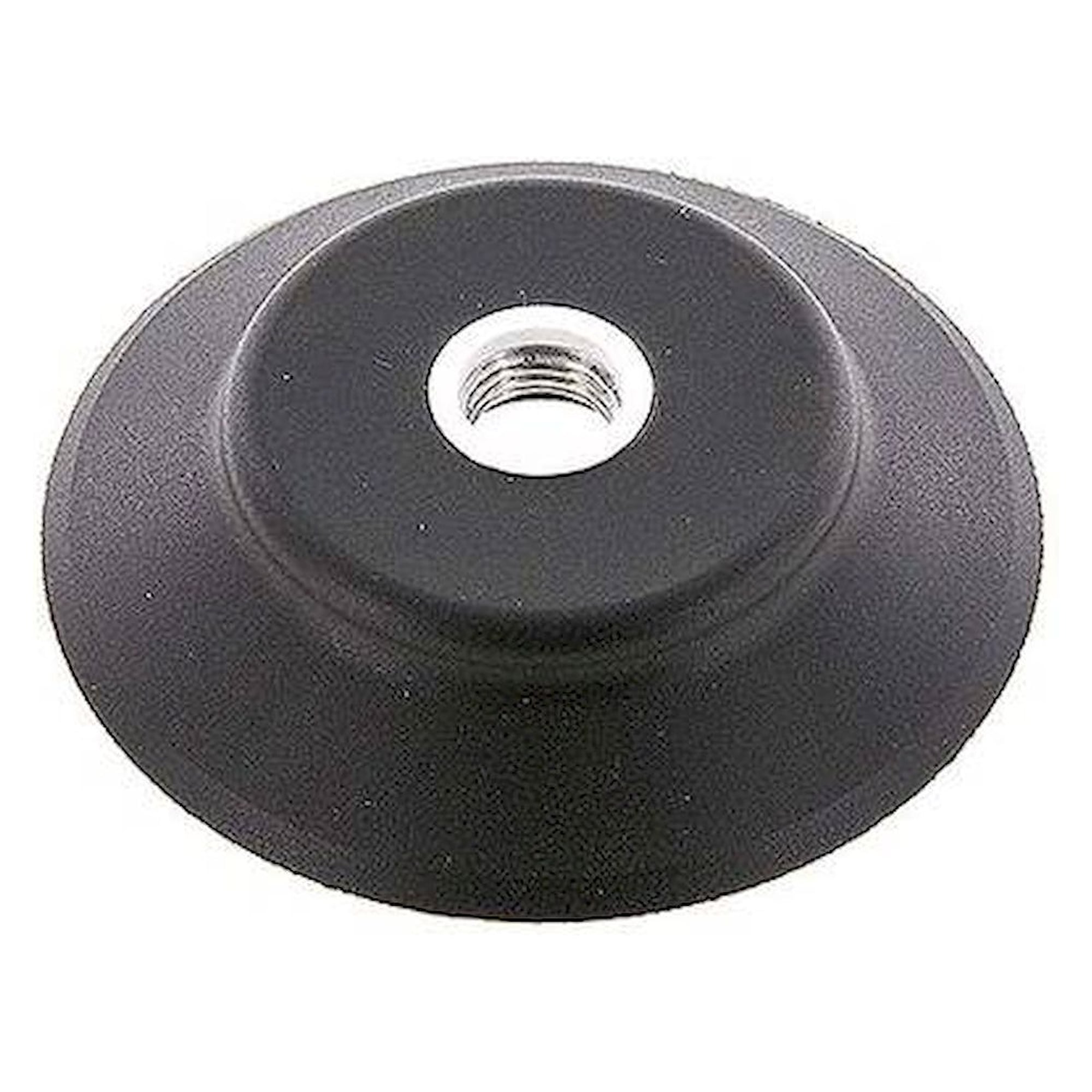 Flat suction cups (robust lips), Ø 83x6mm, G 1/4", NBR (55A), black