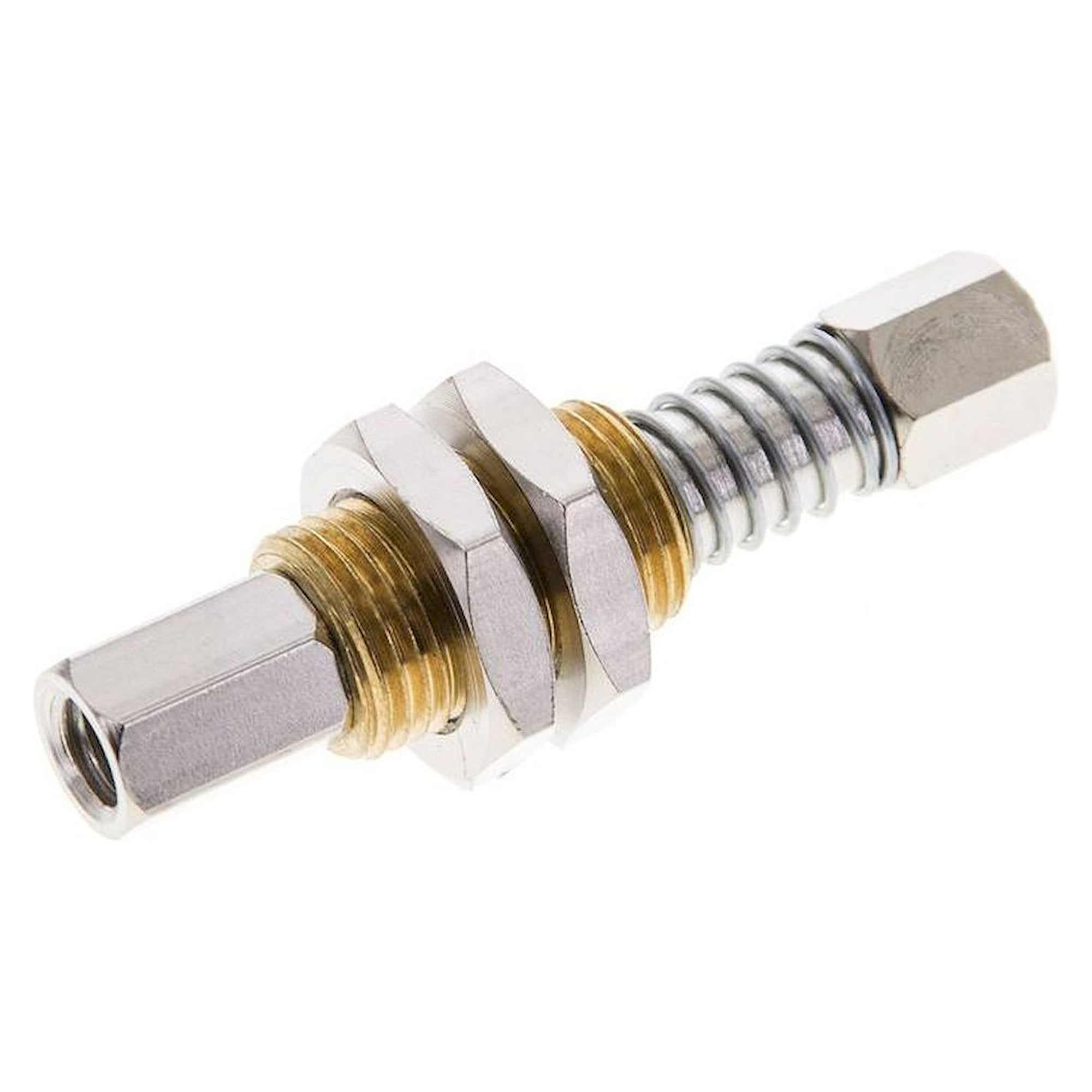 Spring plunger M 5 (IG)xM 5 (Female thread), stroke 5mm, Standard