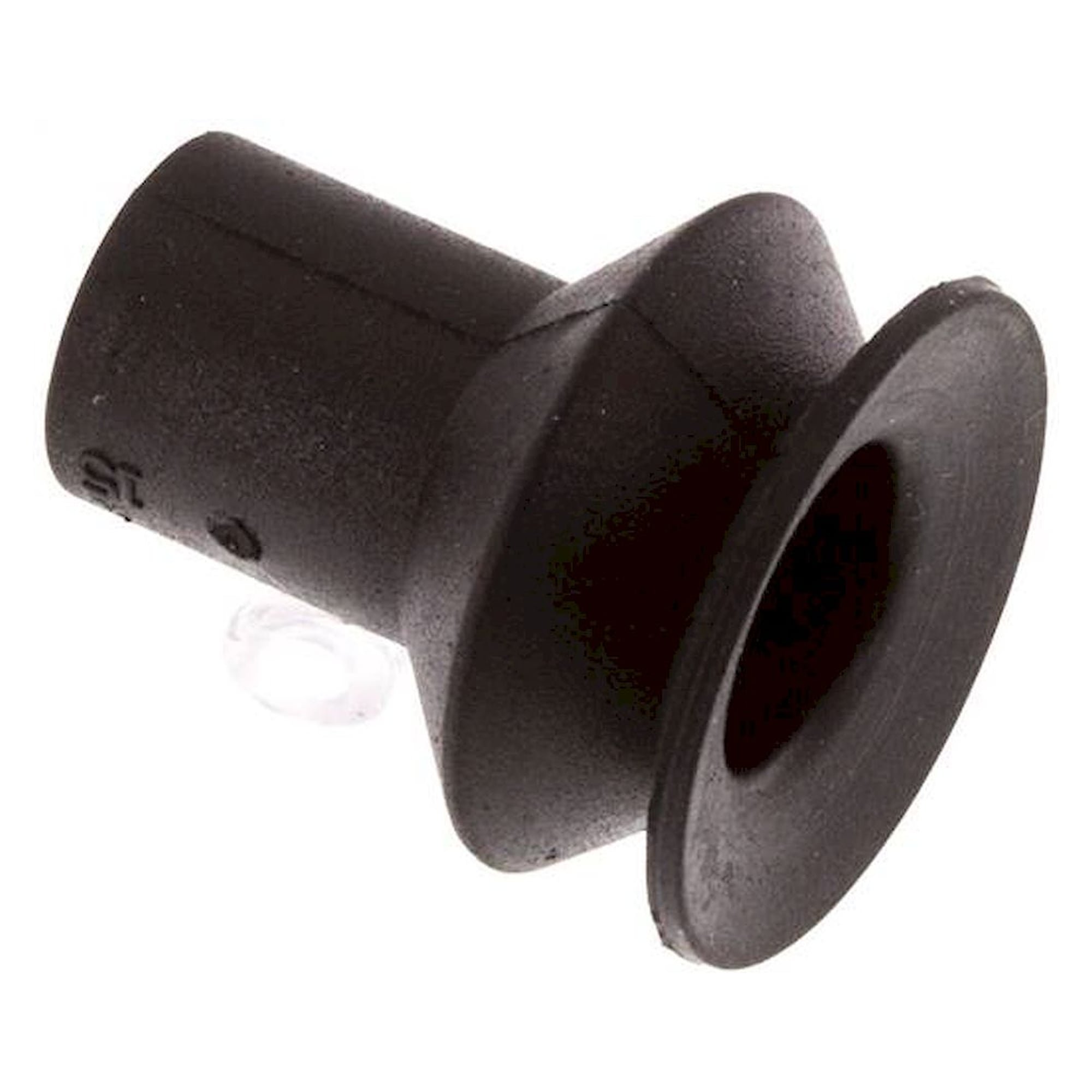 Bellows suction pad, 1,5-way, P-series, Ø 16x6,7mm, CR (60A), black