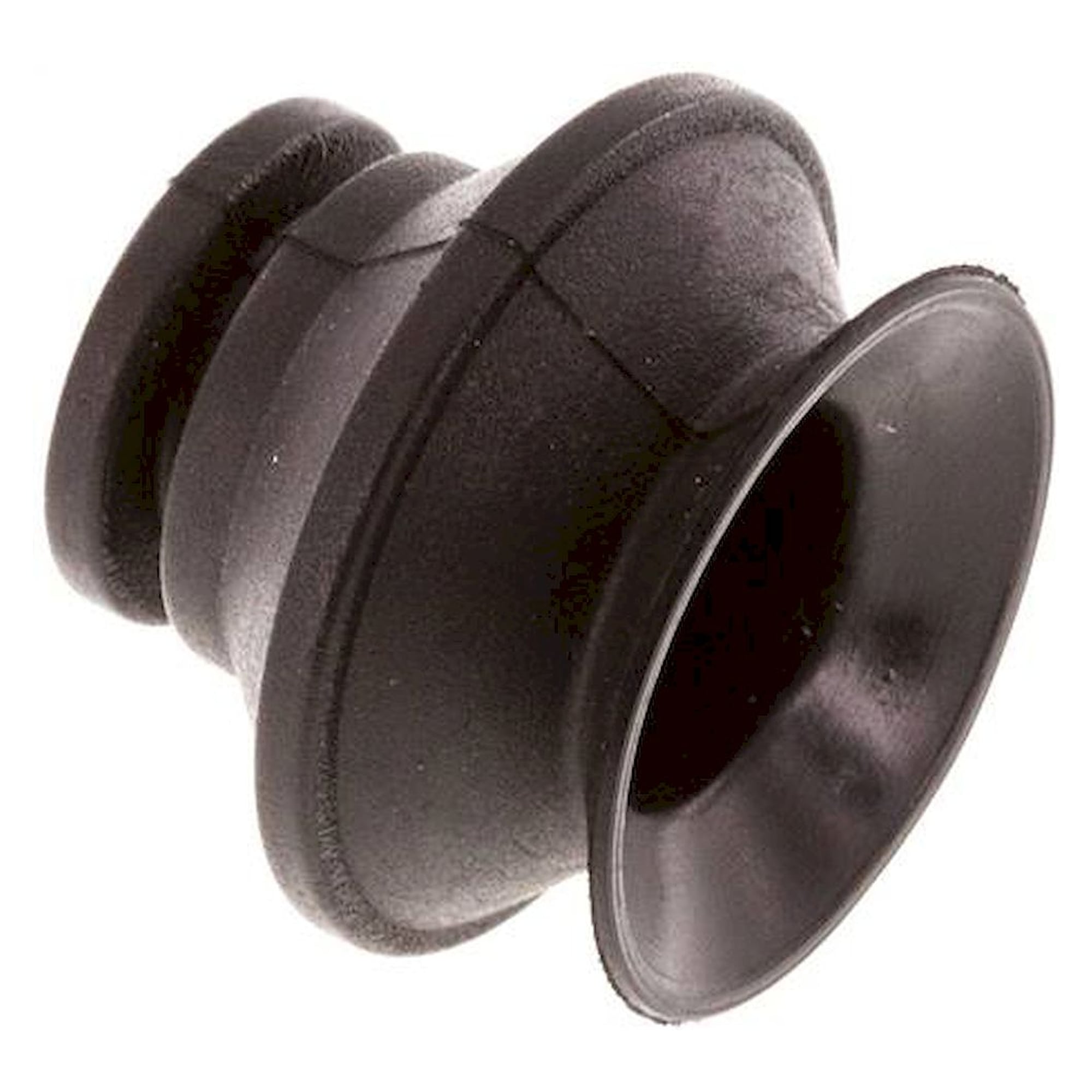 Bellows suction pad, 1,5-way, P-series, Ø 21x9mm, CR (50A), black