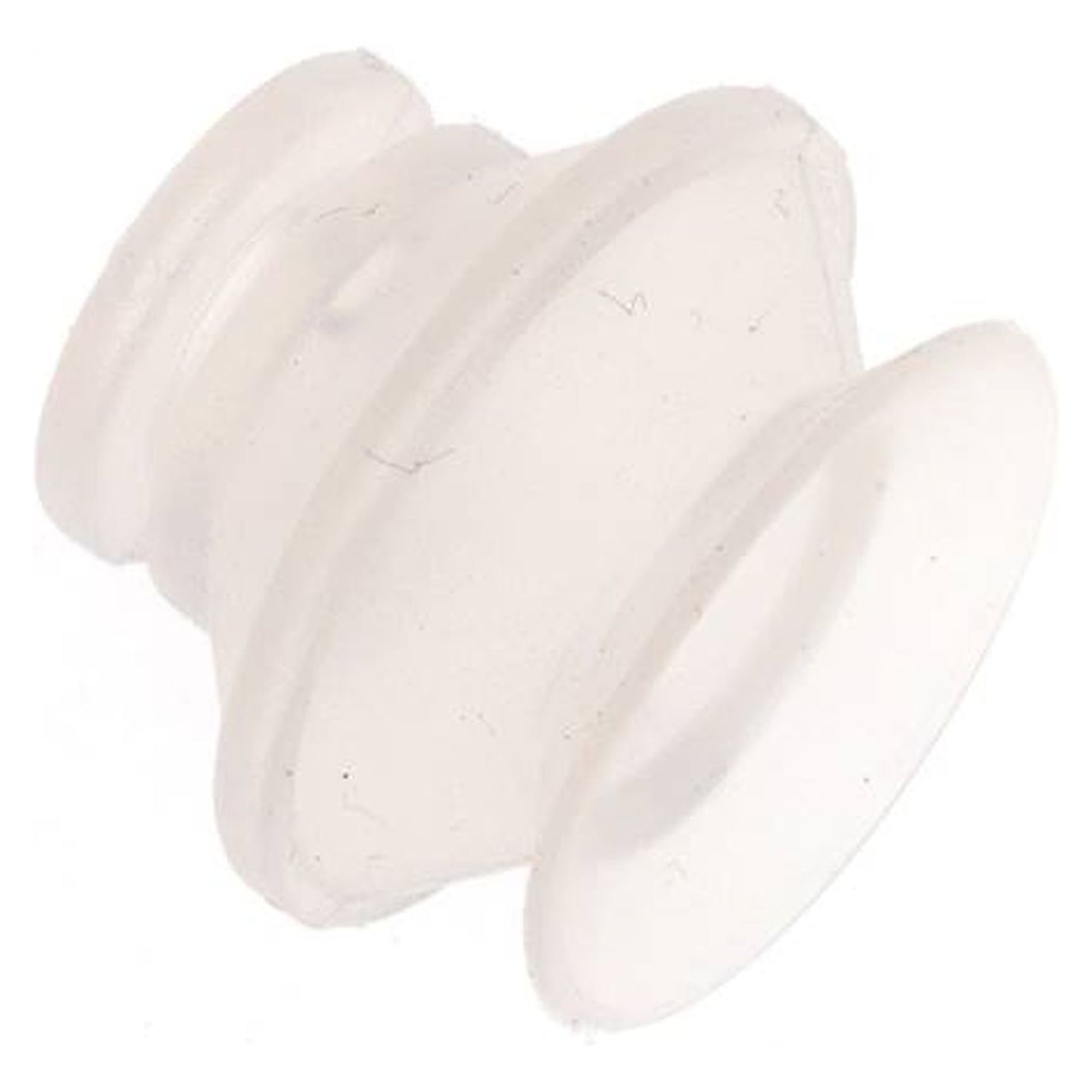 Bellows suction pad, 1,5-way, P-series, Ø 21x9mm, Silicone (50A), transparent