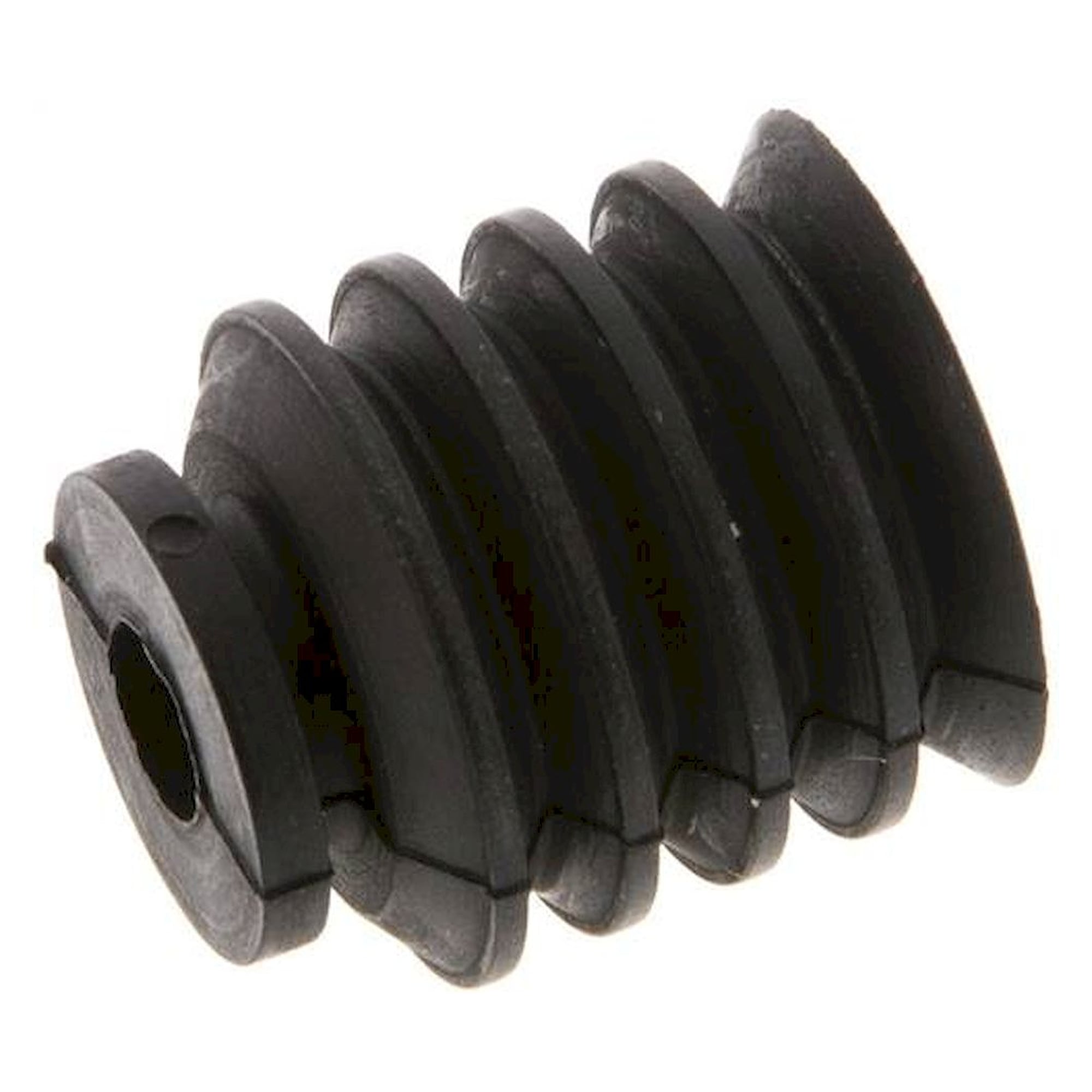Bellows suction pad, 4,5-way, P-series, Ø 20x16mm, CR (50A), black