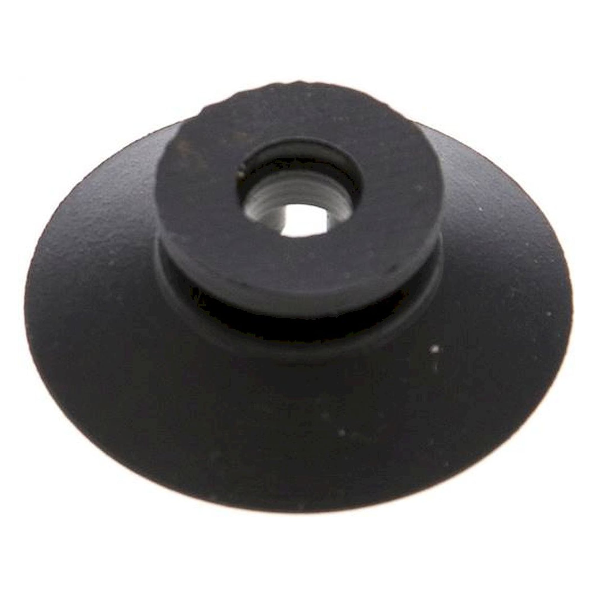 Flachsauger, Stützrippe, P-Serie, Ø 28x1mm, CR (50A), schwarz
