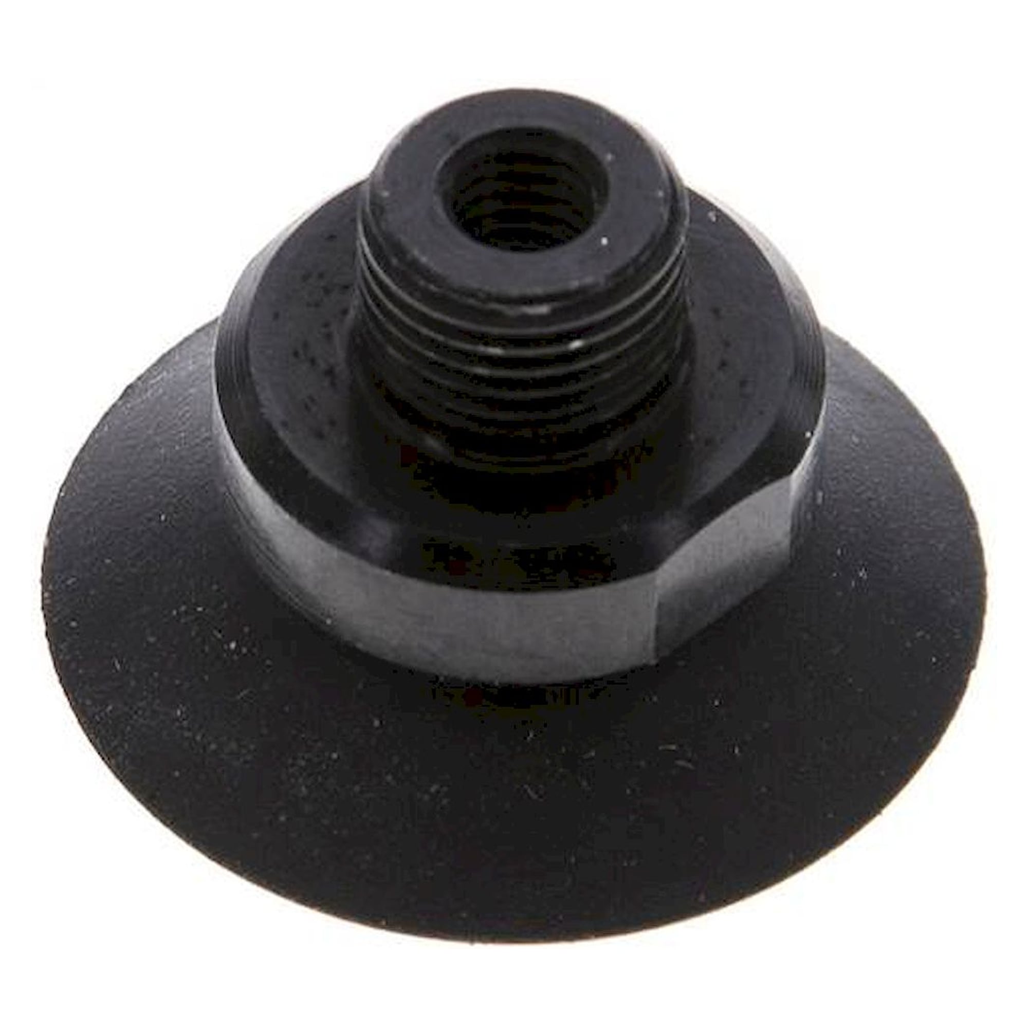 Flachsauger, Stützrippe, P-Serie, Ø 28x1mm, CR (50A), schwarz