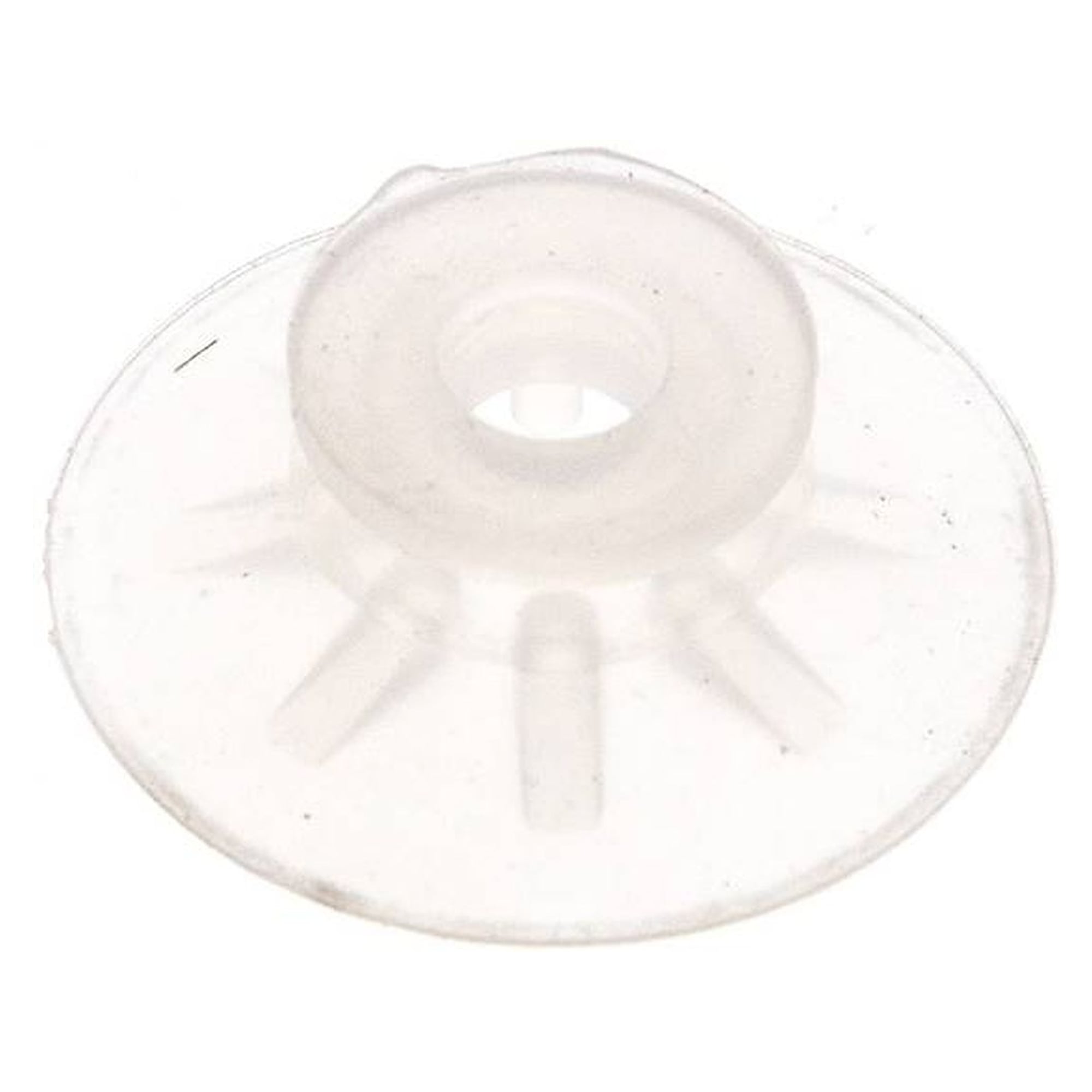 Flachsauger, Stützrippe, P-Serie, Ø 28x1mm, Silikon (50A), transparent